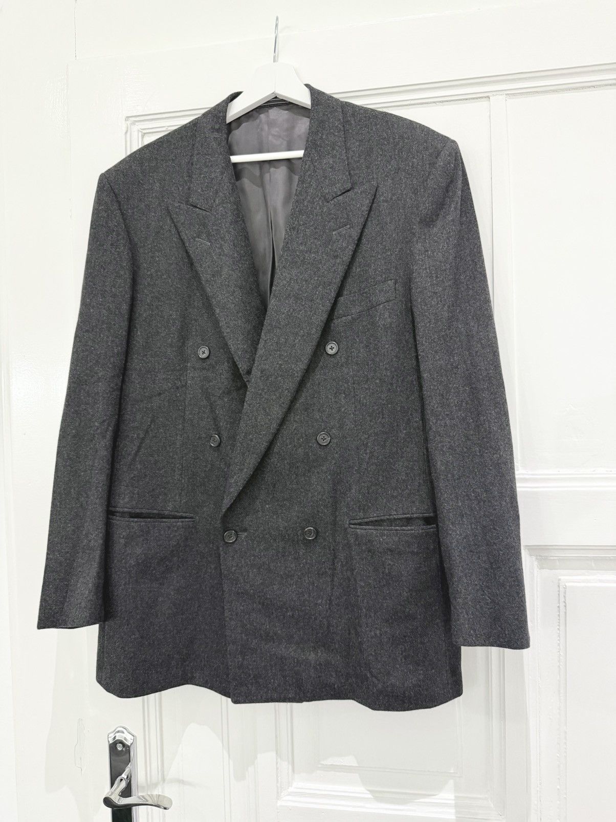 Ermenegildo Zegna Ermenegildo Zegna grey double breasted blazer Size 40R - 1 Thumbnail