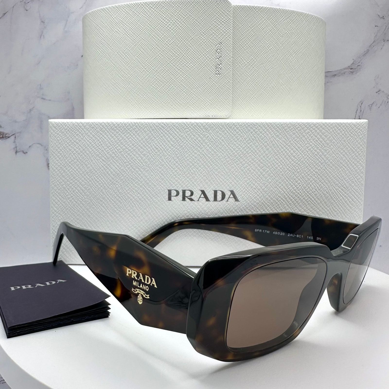 Prada PRADA Sunglasses New Brown PR 17WS Symbole Logo Authentic Size ONE SIZE - 14 Thumbnail