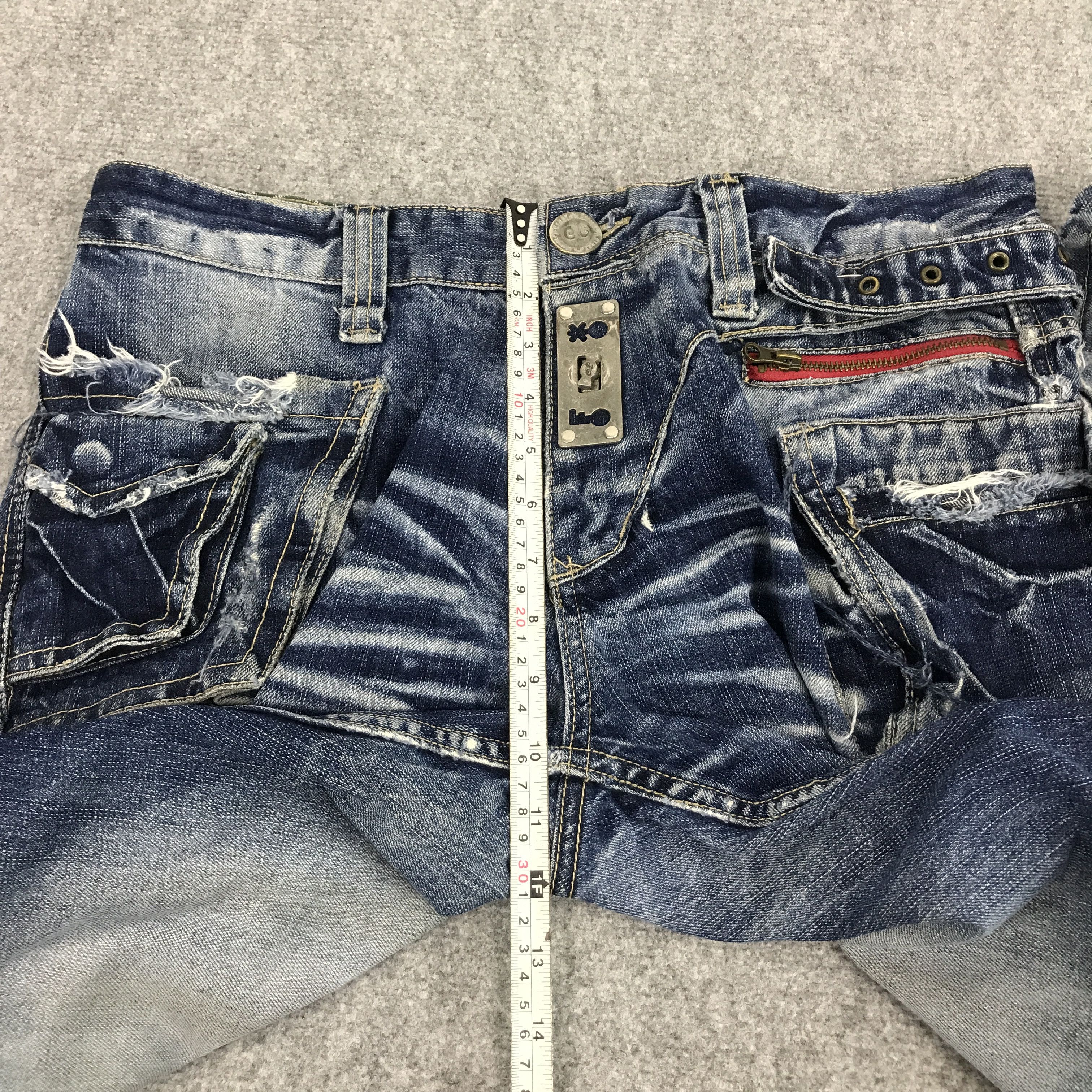Japanese Brand Rare grazy beopard distressed pocket design pants Size US 34 / EU 50 - 10 Thumbnail