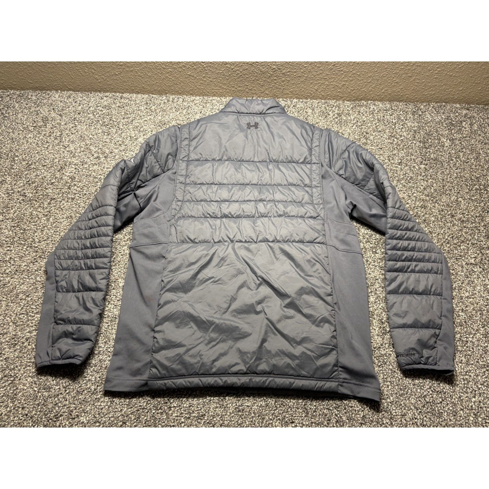 Under Armour Under Armour Storm Puffer Jacket Mens Medium Gray Full Zip Fleece Lined Size US M / EU 48-50 / 2 - 2 Thumbnail