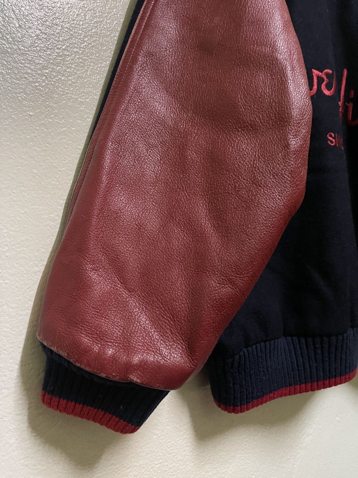 Vintage Beverly Hills Varsity Leather Jacket Size US M / EU 48-50 / 2 - 10 Thumbnail