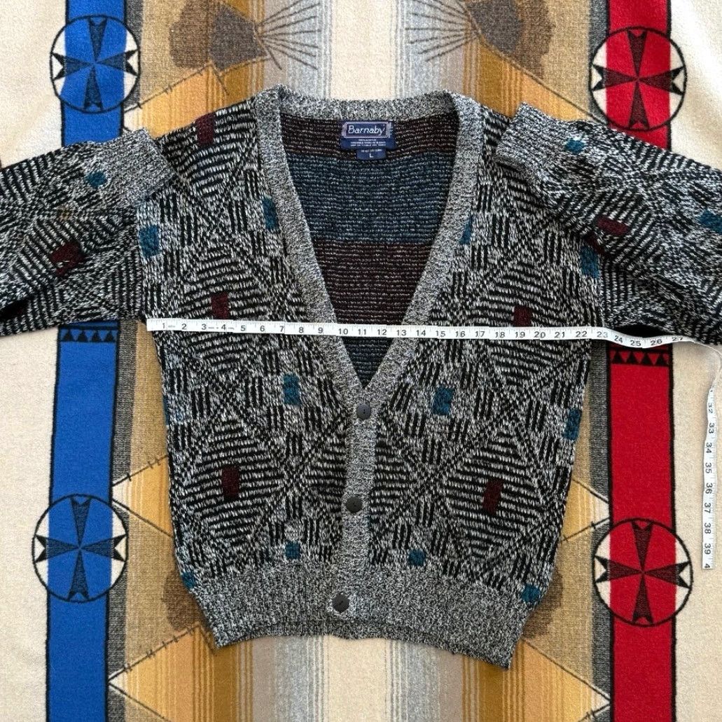 Vintage VINTAGE Barnaby Sweater Cardigan Knit 90s Grunge Kurt Cobain Size L Gray Mens Long Sleeve Acrylic Knit Regular Fit Size US L / EU 52-54 / 3 - 6 Thumbnail