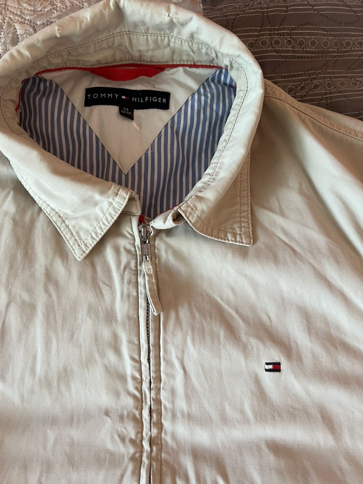Tommy Hilfiger Tommy Hilfiger Beige Lightweight Jacket – Men’s Size M Size US M / EU 48-50 / 2 - 3 Thumbnail