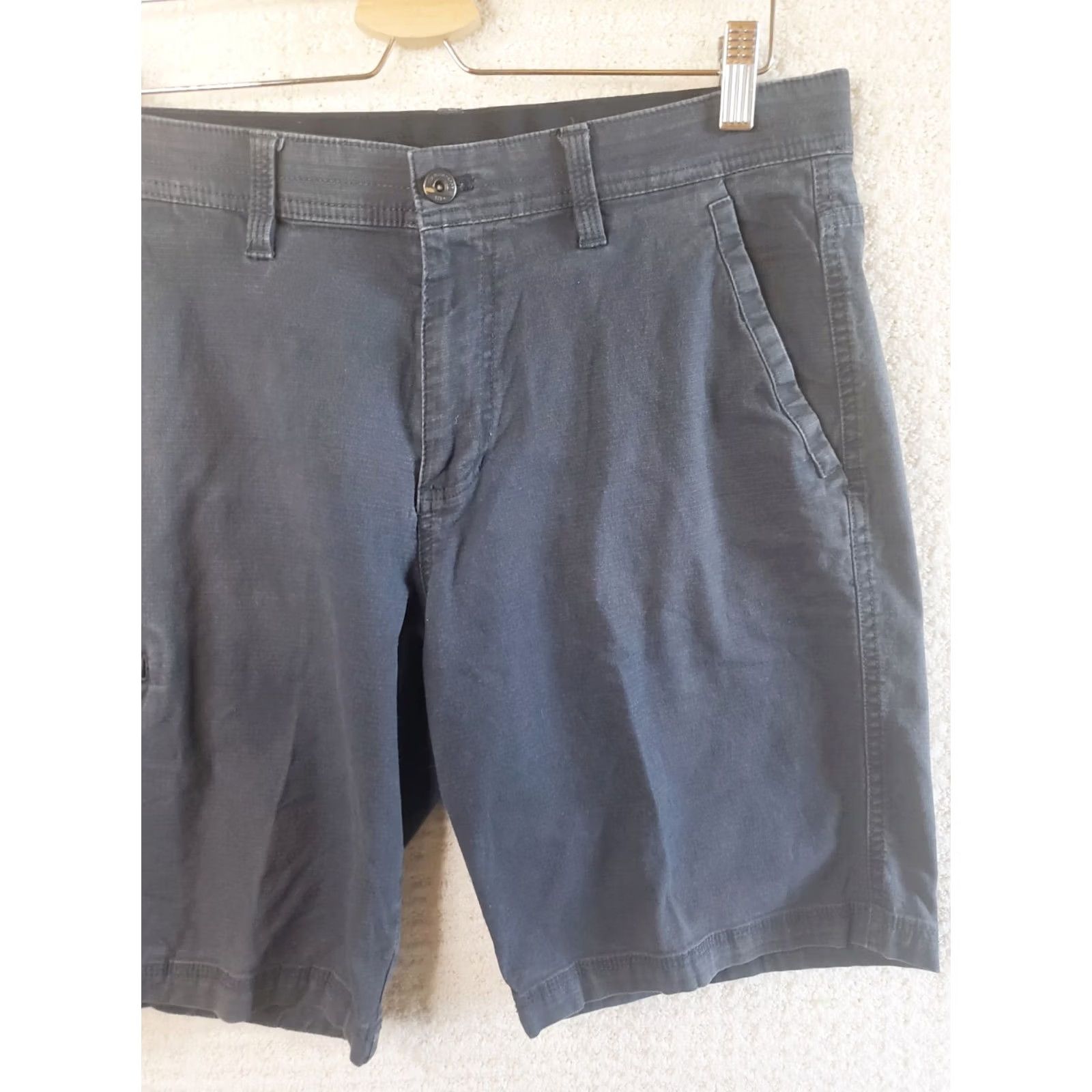 Weatherproof Weatherproof Men's Shorts Utility Flex Waistband 32x10 Gray Ripstop Casual Cotton Spandex Size US 32 / EU 48 - 3 Thumbnail