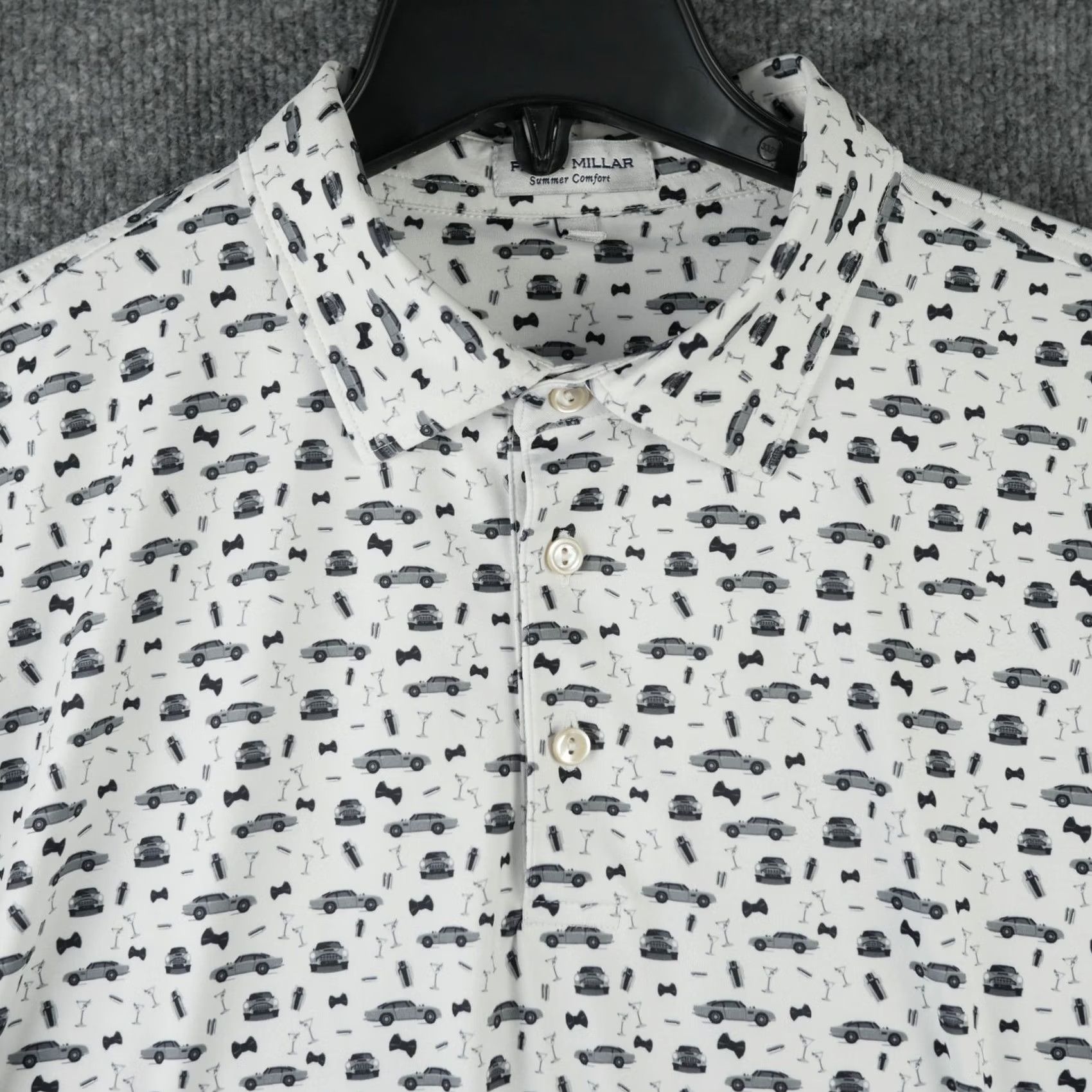 Peter Millar Peter Millar Polo Shirt Mens XL White Summer Comfort Beaver Creek Golf Club Golf Car Size US XL / EU 56 / 4 - 2 Thumbnail