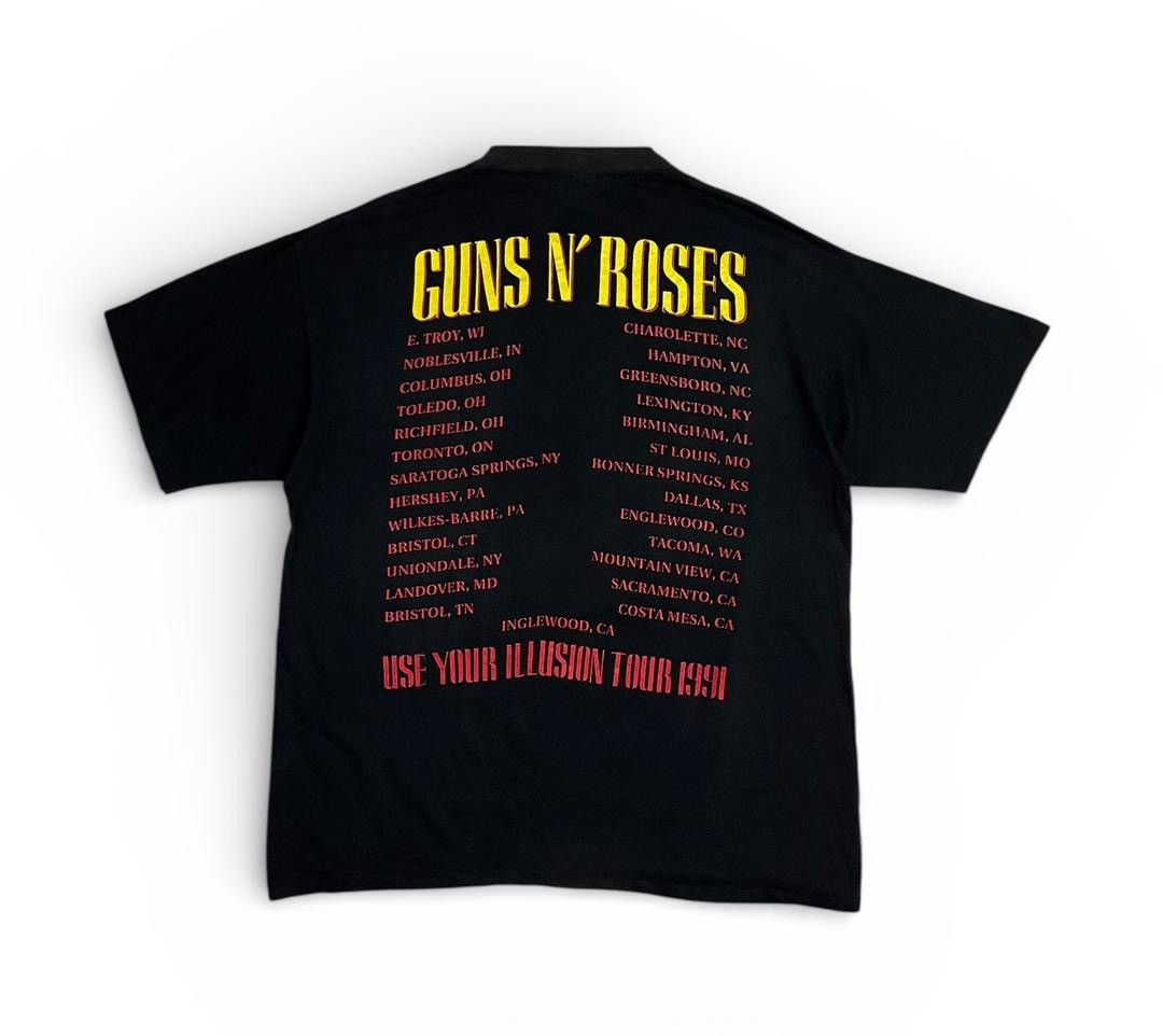 Brockum ‘91 Guns N’ Roses Use Your Illusion Tour T-Shirt–Brockum Tag Size US L / EU 52-54 / 3 - 3 Thumbnail