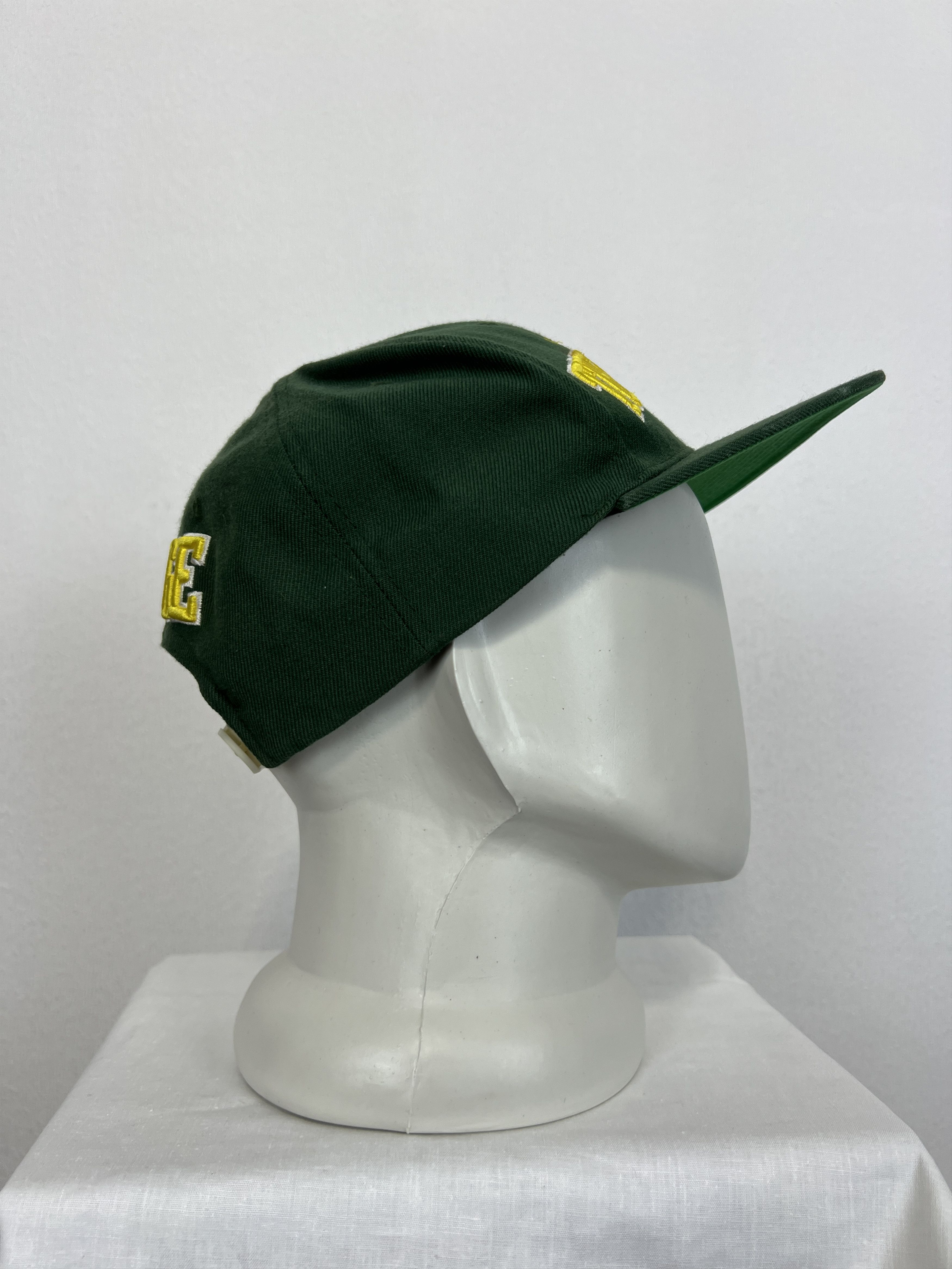 Vintage Los Angeles The Hundreds Bomb Logo Panel Green Cap Hat Rare Size ONE SIZE - 4 Thumbnail