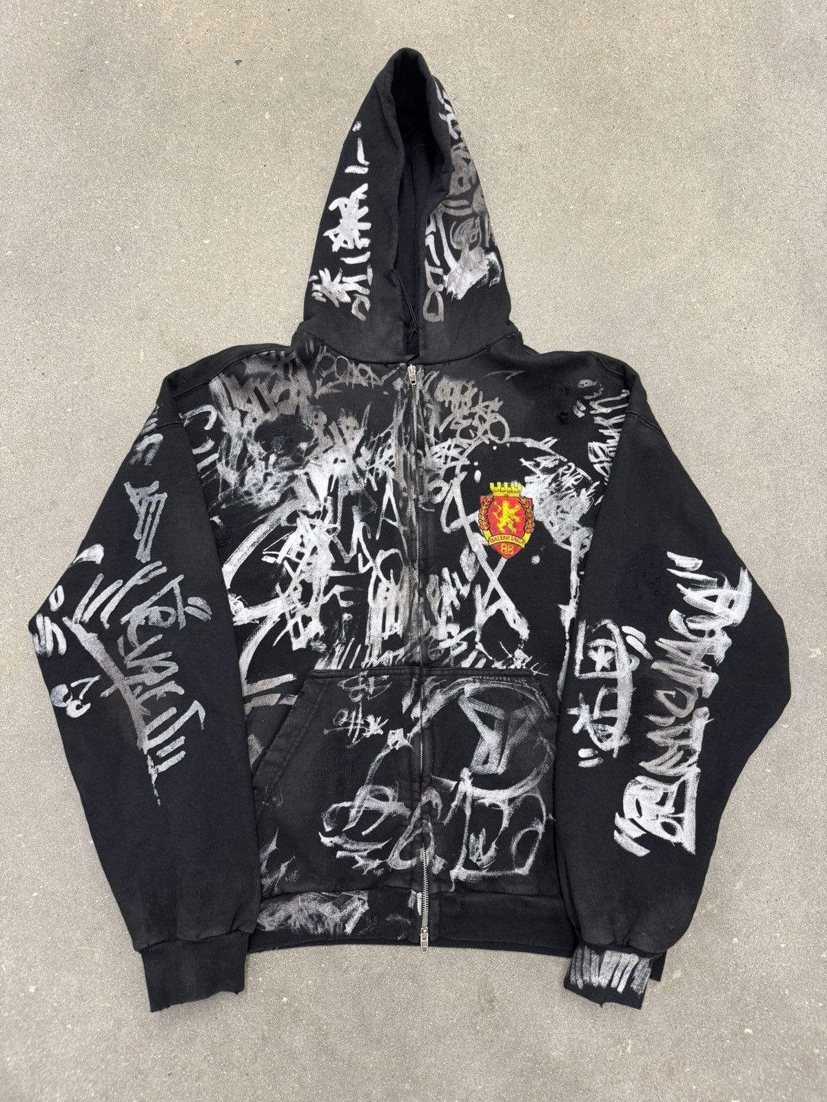 Balenciaga Balenciaga Skater Zip-Up Hoodie | Grailed