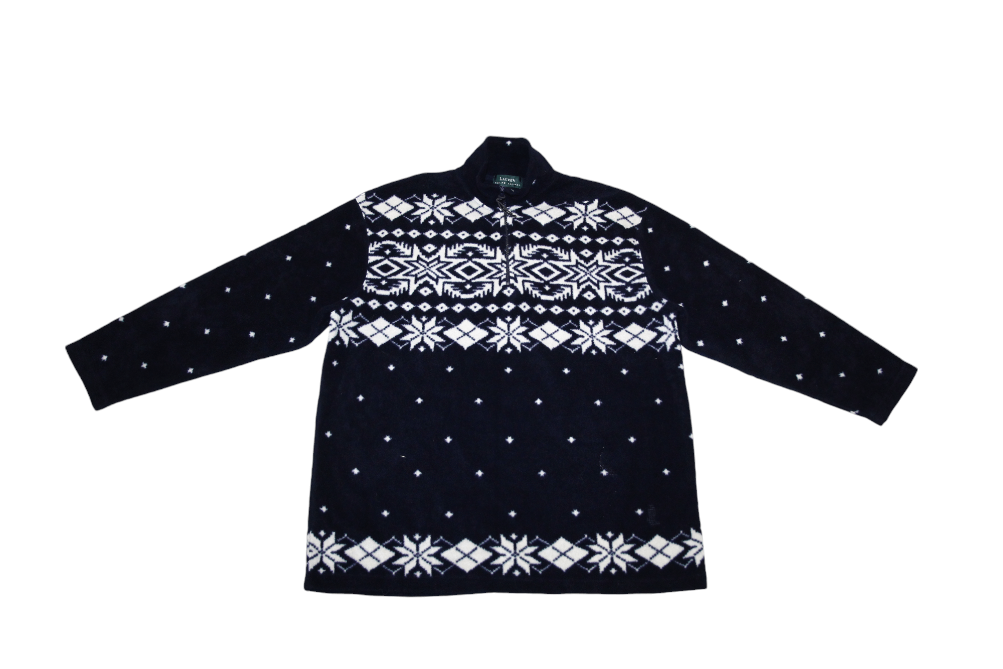 Lauren Ralph Lauren VTG Lauren Ralph Lauren 1/4 Zip Southwestern Patterns Fleece Size US L / EU 52-54 / 3 - 2 Thumbnail