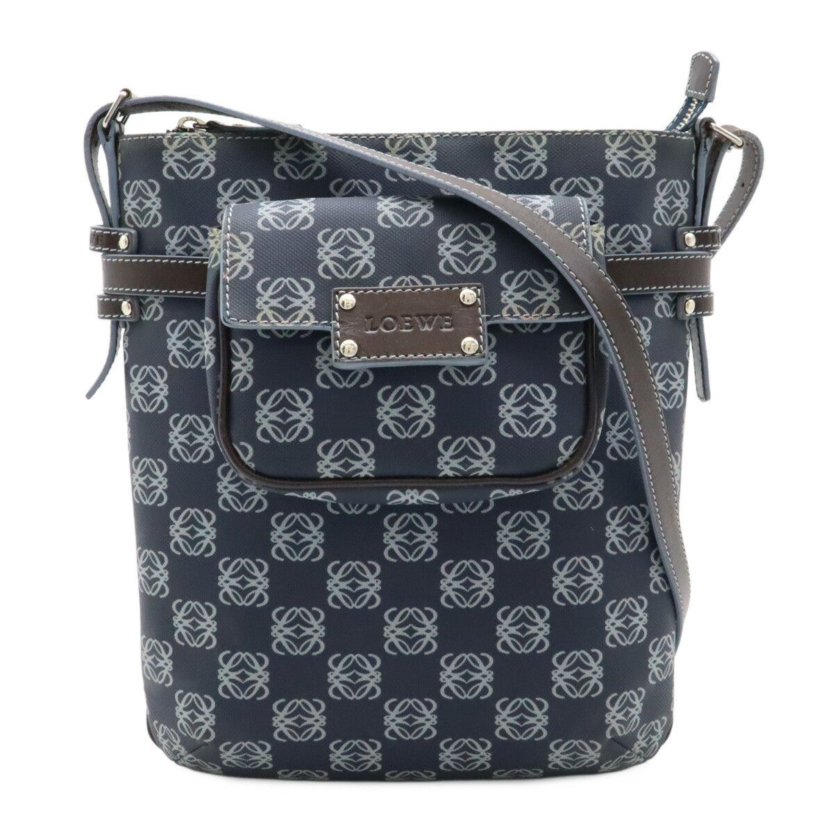 Loewe Loewe Loewe Repeat Anagram PVC Leather Shoulder Bag Canvas Shoulder Bag DUTY FREE for USA Size ONE SIZE - 1 Thumbnail