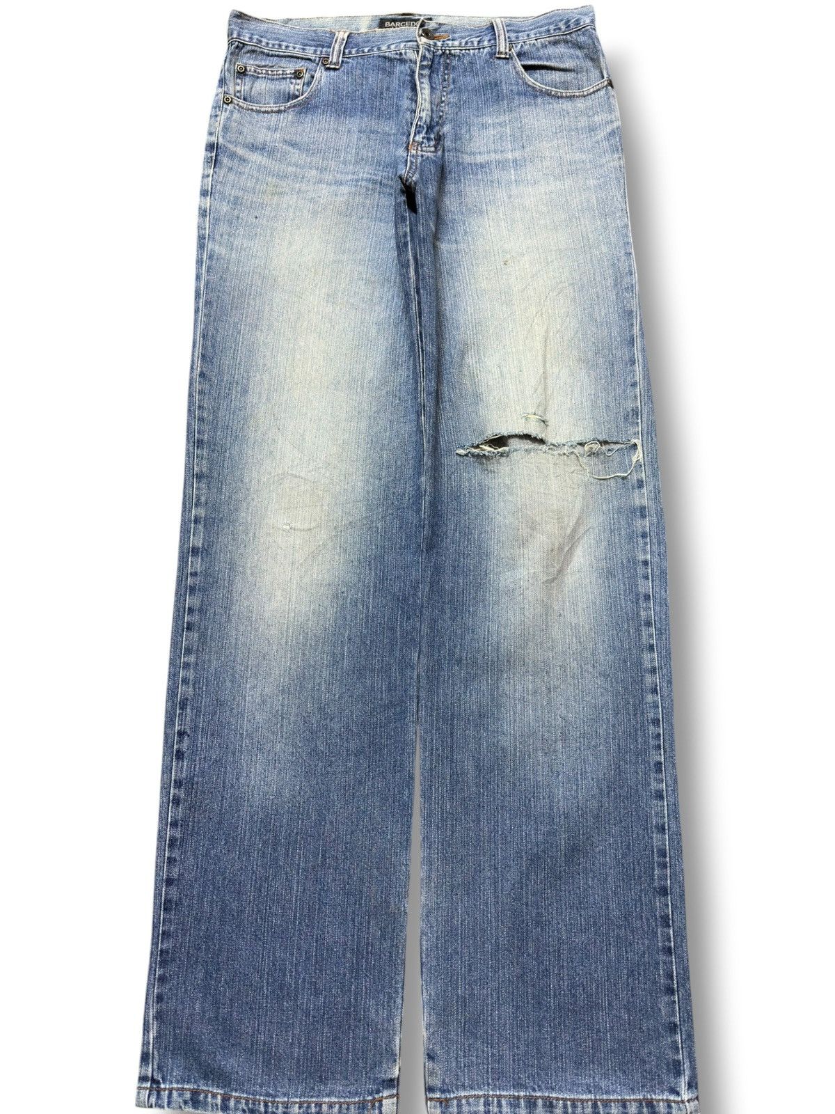 Neil Barrett Vintage Barcedos Mudwash Ripped Distressed Denim Size US 32 / EU 48 - 1 Thumbnail