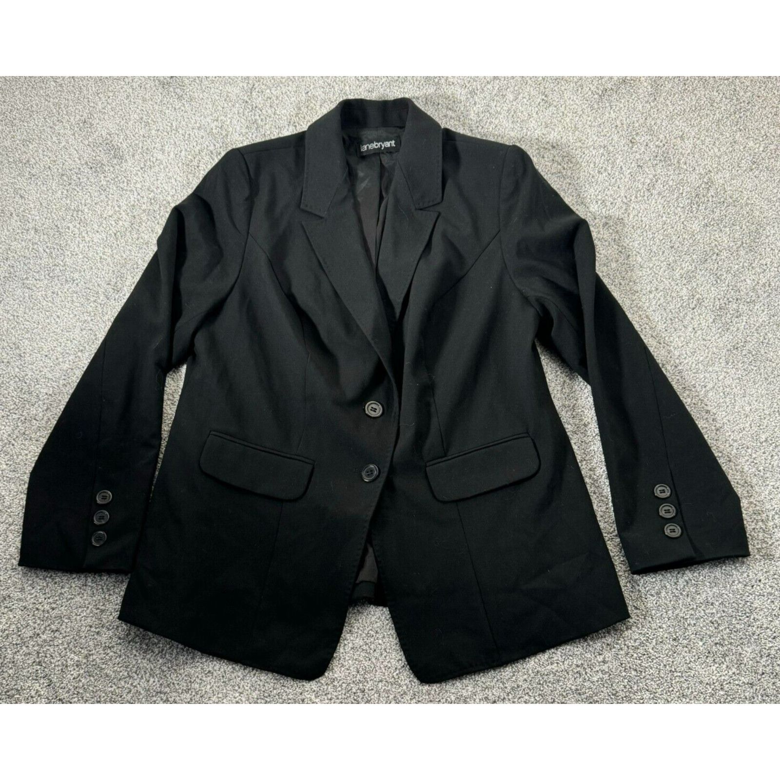Other Lane Bryant Blazer 10/12 Shoulder Pads Vintage 80s Workwear Size L / US 10 / IT 46 - 1 Thumbnail