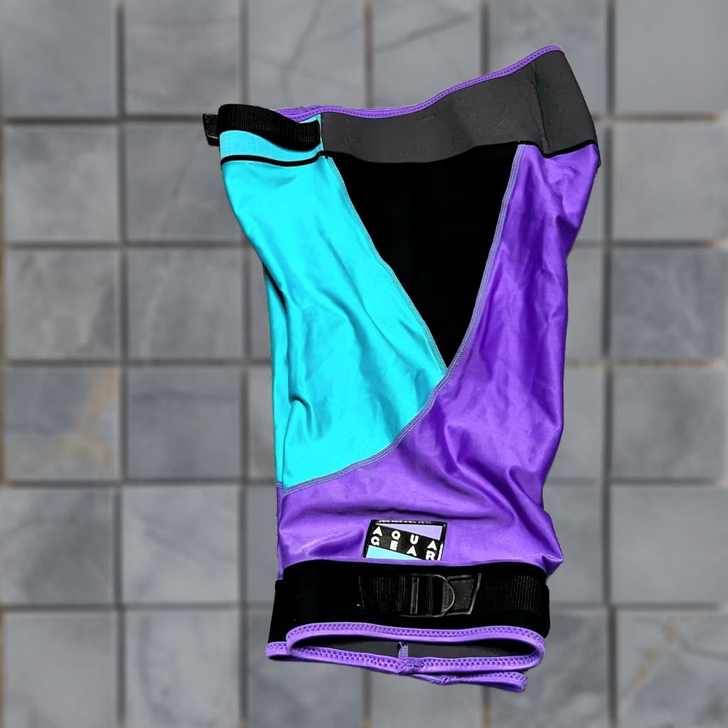 Nike VINTAGE 80’s Nike Aqua Gear Scuba Shorts Wet Suit Surfing Water Sports Women S Purple Athletic Regular Size 28" / US 6 / IT 42 - 1 Thumbnail