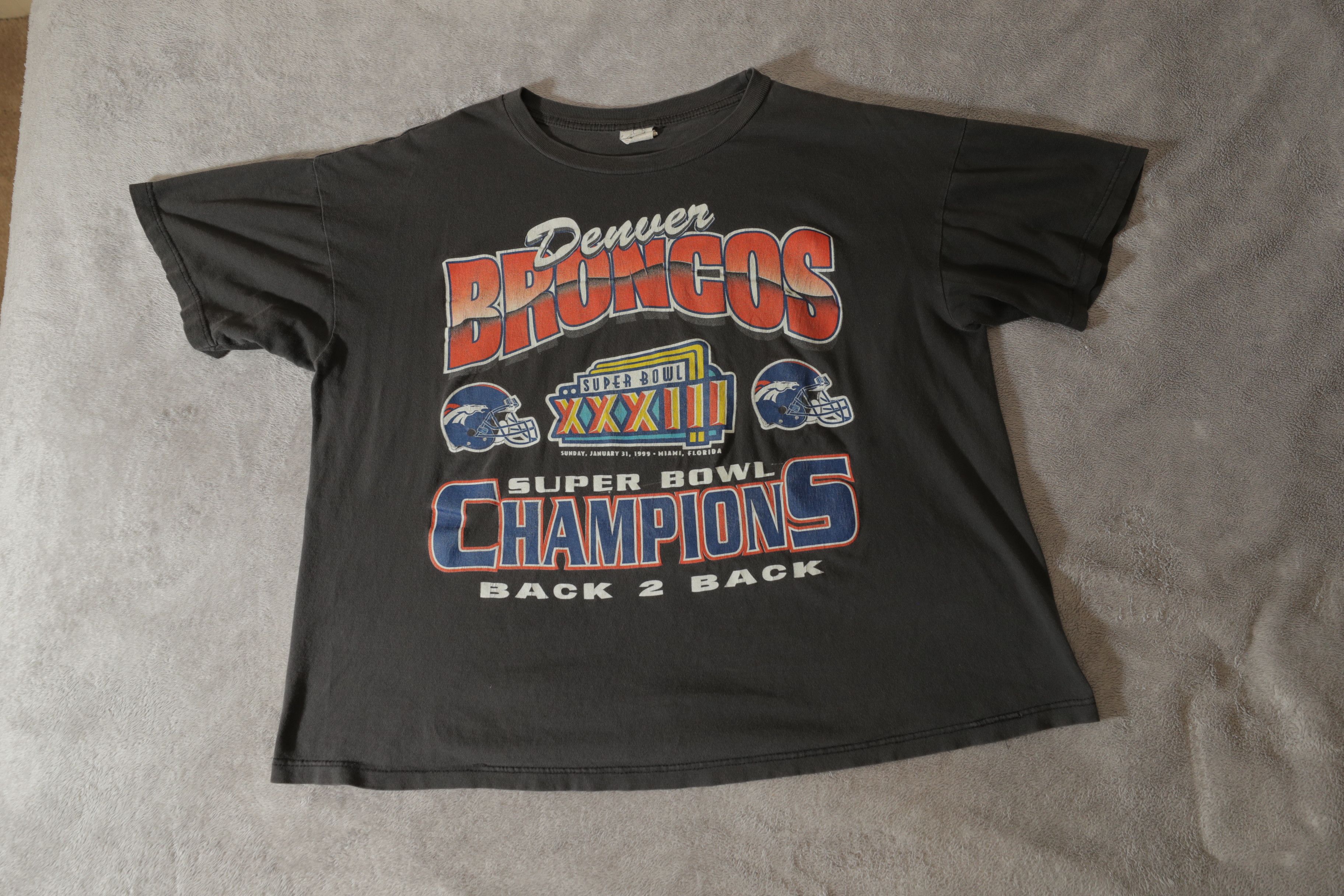Vintage Denver Broncos Superbowl 1999 Back to Back Champions (XL) Size US XL / EU 56 / 4 - 3 Thumbnail