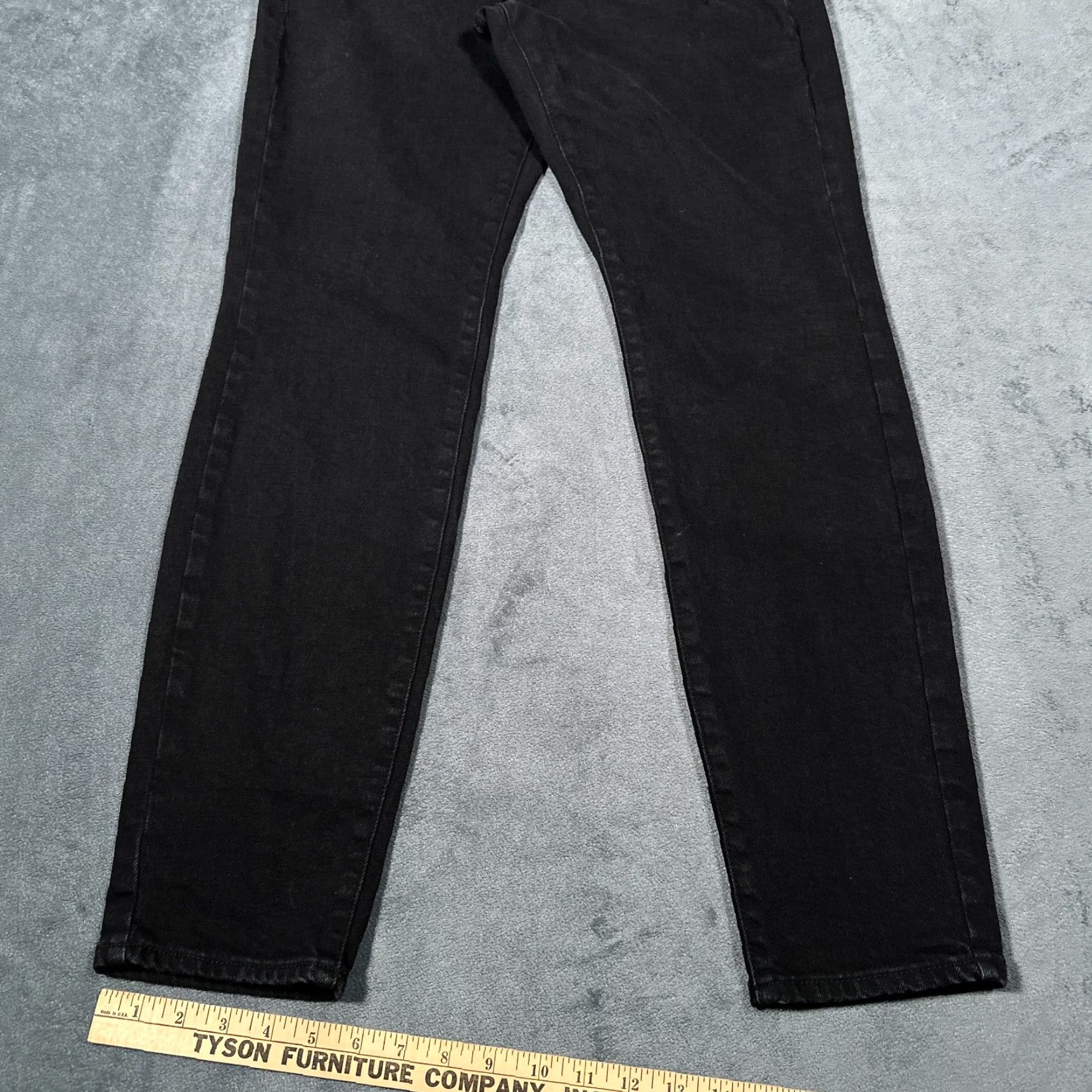 Abercrombie & Fitch Abercrombie & Fitch Jeans Mens 28x31 Black Slim Distressed 90s Style Size US 28 / EU 44 - 3 Thumbnail