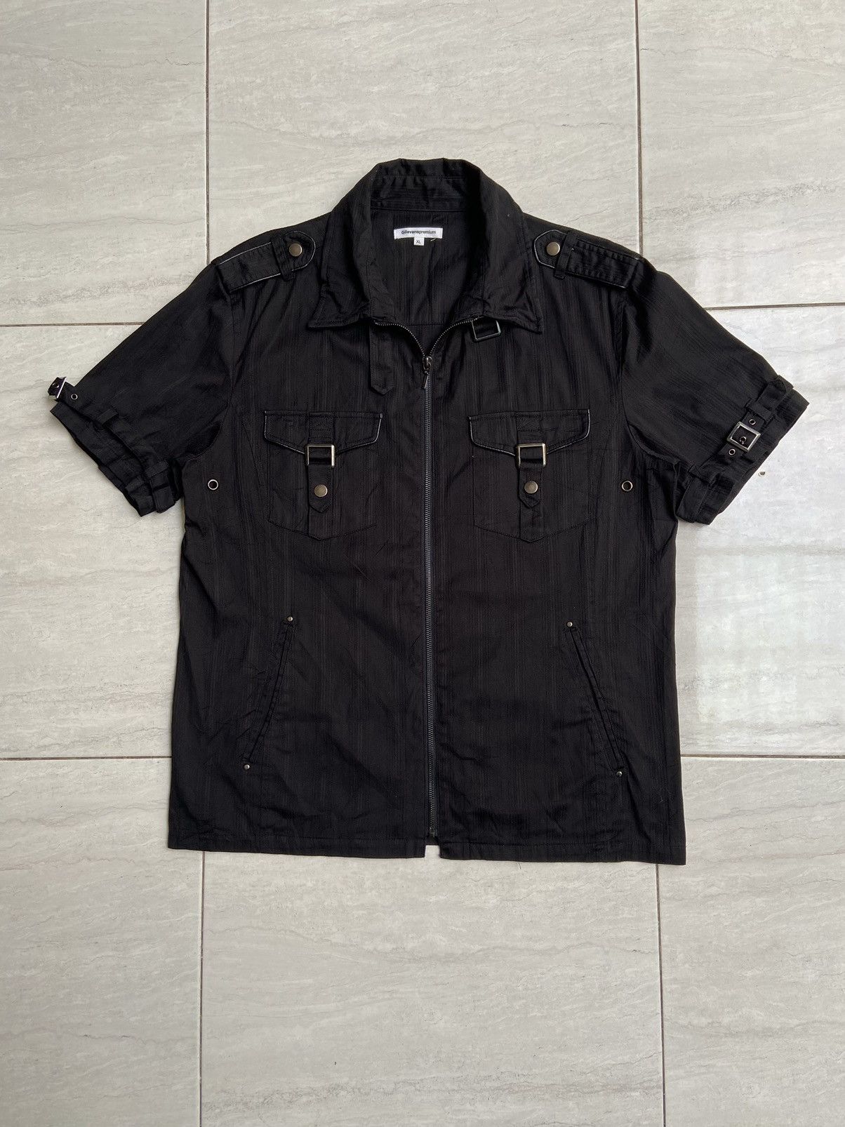 Japanese Brand × Seditionaries GILEVANS PREMIUM Black Zip Shirt Size US L / EU 52-54 / 3 - 1 Thumbnail