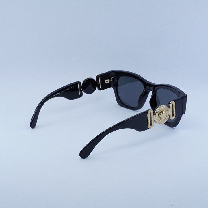Versace Versace VE4479U GB1/87 Sunglasses Black Square Frame Size ONE SIZE - 11 Thumbnail