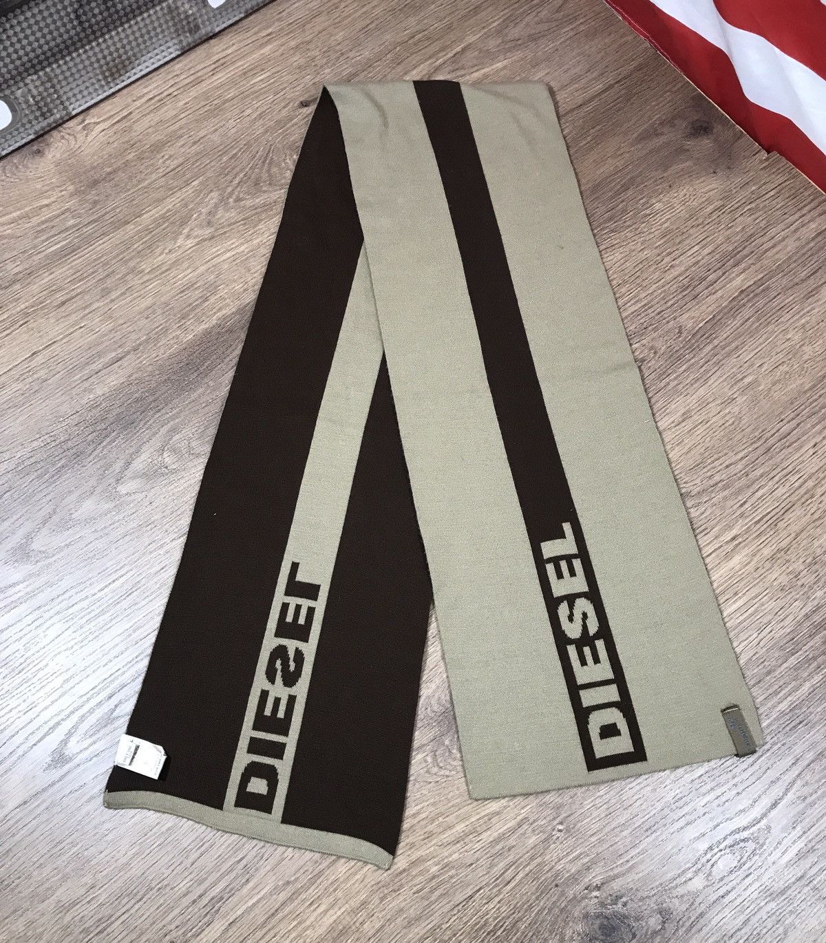 Diesel × Vintage Diesel Vintage Scarf Big Logo Size ONE SIZE - 1 Thumbnail