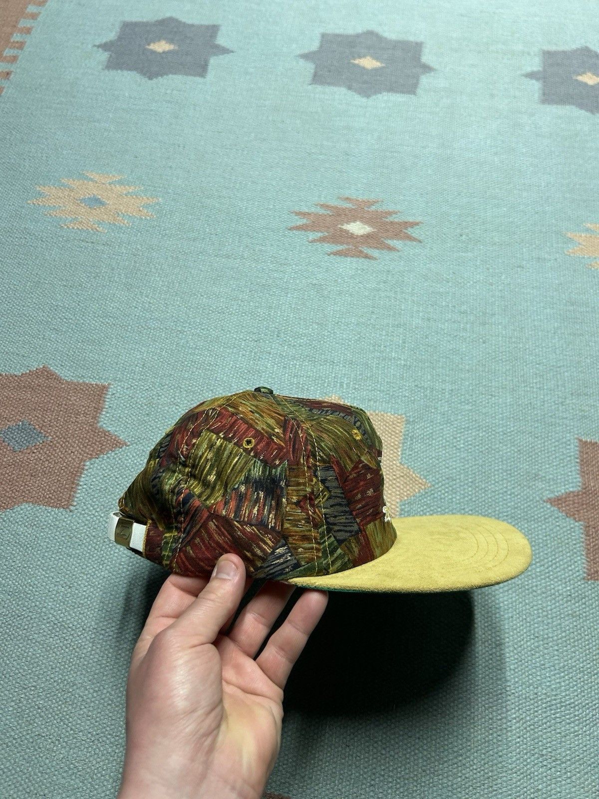 Vintage Vintage hat Deer Run golf course abstract art all over print Size ONE SIZE - 10 Thumbnail