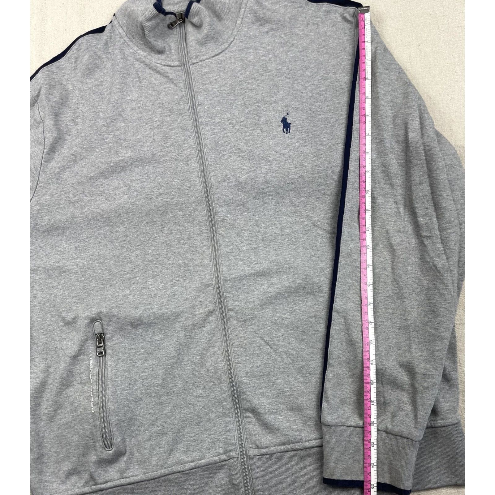 Polo Ralph Lauren POLO Ralph Lauren XL Gray Zip Sweatshirt Jumper Men’s Classic Cotton Blend Long Sleeve Size US XL / EU 56 / 4 - 6 Thumbnail