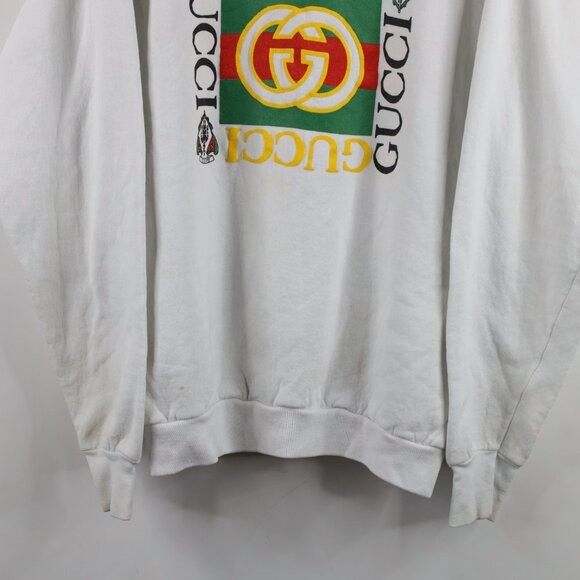 Vintage Vintage 90s Streetwear Bootleg Gucci Crewneck Sweatshirt Size US XL / EU 56 / 4 - 3 Thumbnail