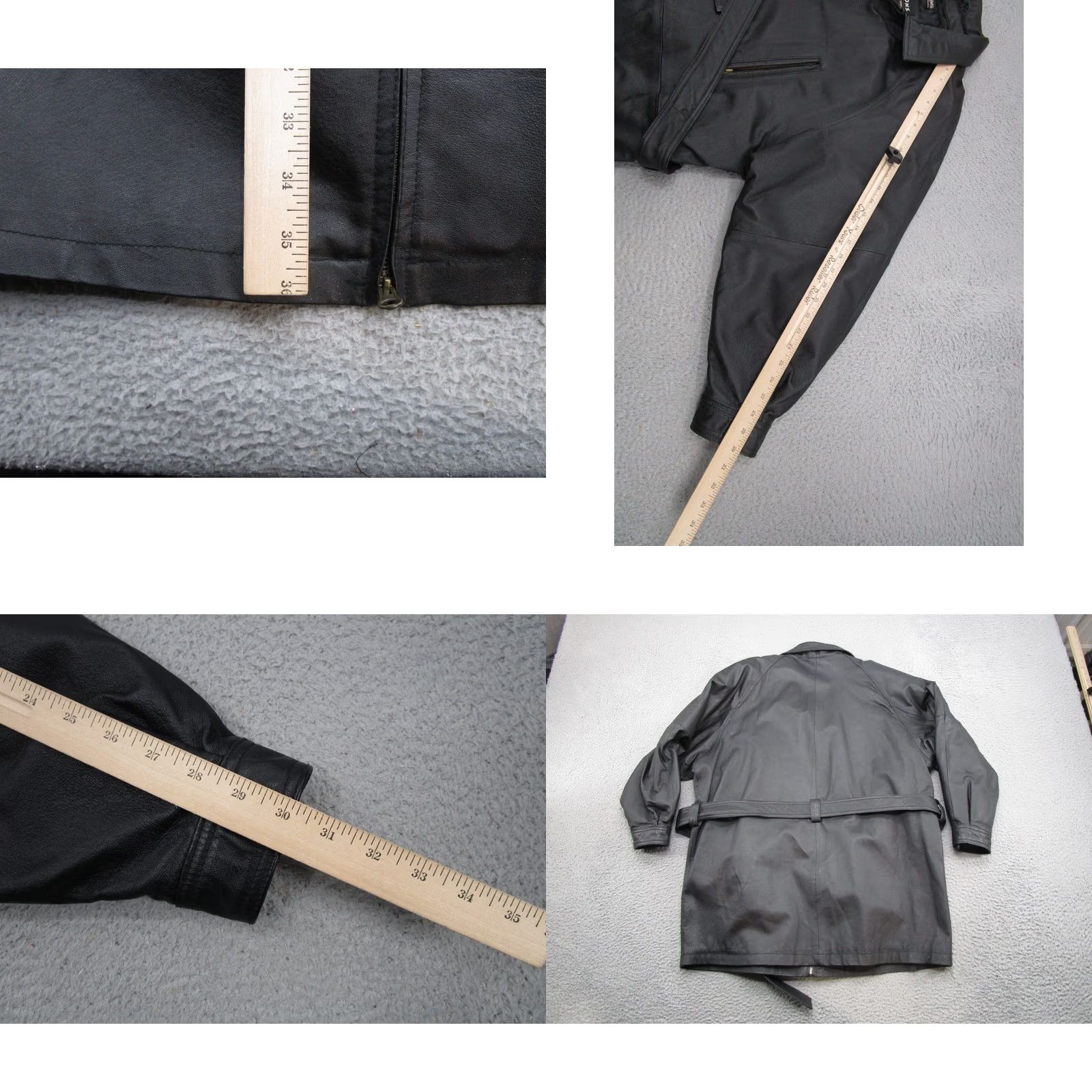 Wilson Wilson Leather Jacket Black Collared Belted Thinsulate Lined Women's XL Jacket Women XL Black Wilson Leather Belted Collared Thinsulate Lined Jacket Size XL / US 12-14 / IT 48-50 - 8 Thumbnail
