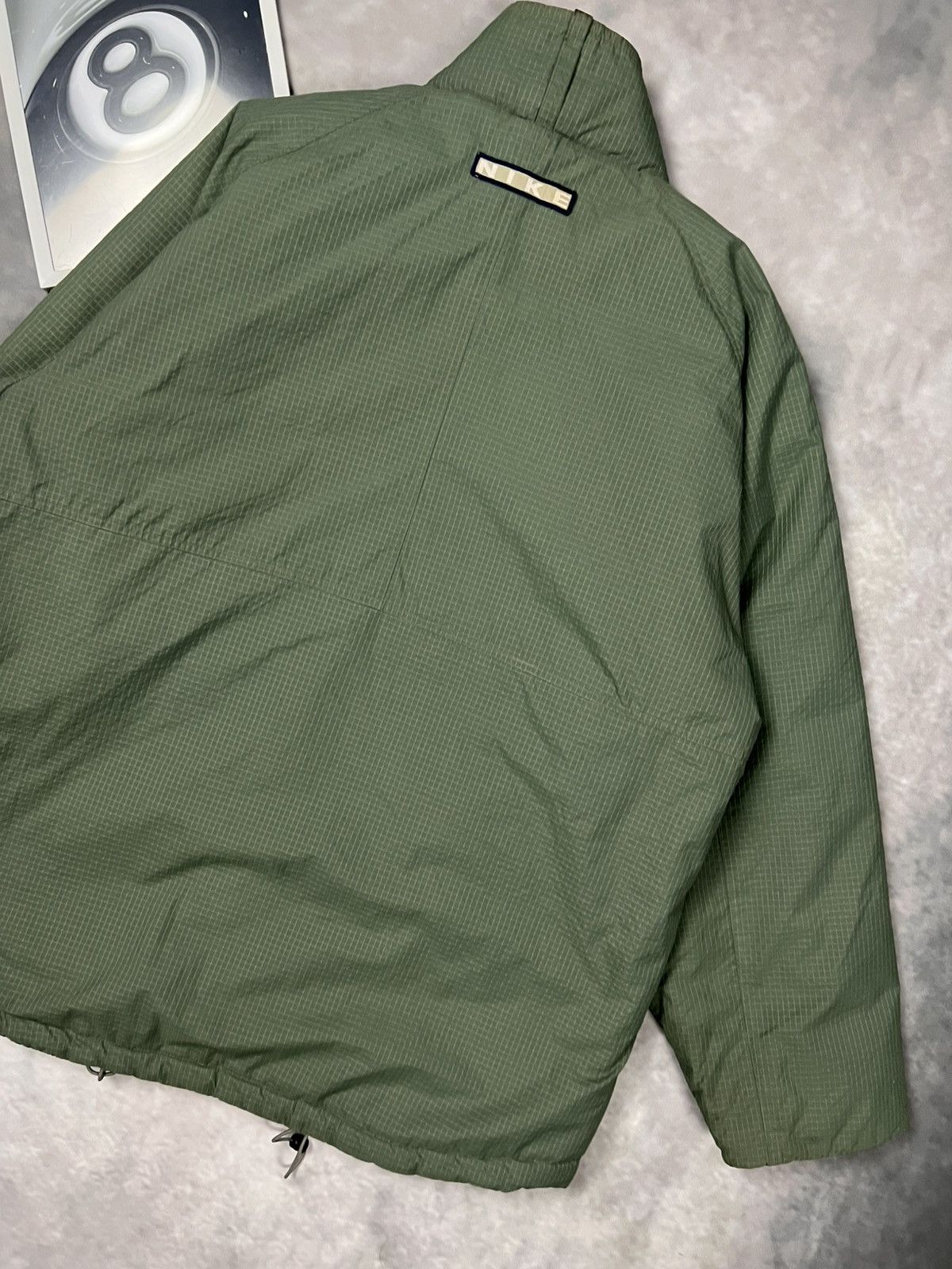 Nike Vintage Nike 00s Ripstop Puffer Jacket Green Mini Swoosh XL Size US XL / EU 56 / 4 - 3 Thumbnail