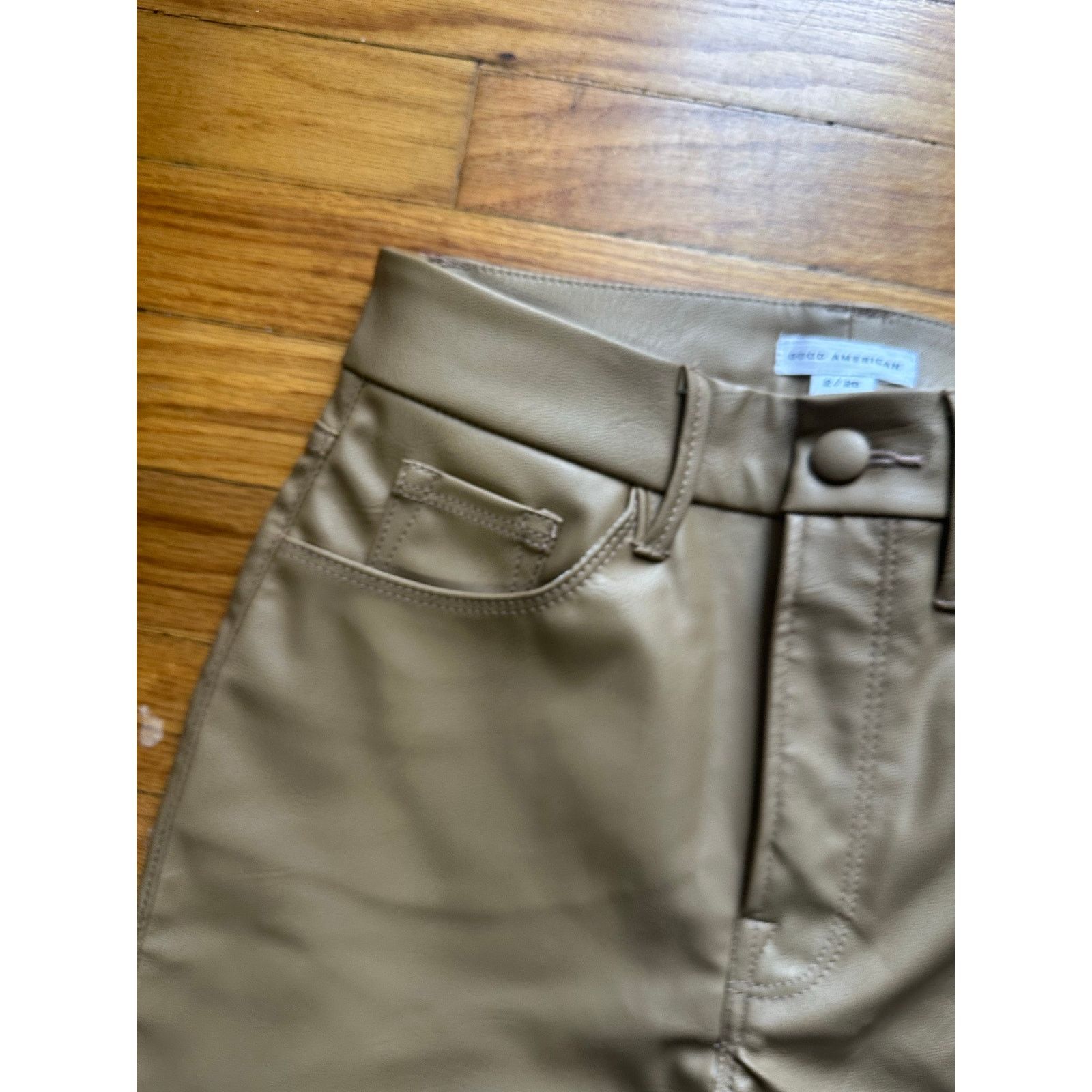 Good American Good American Better Than Leather Faux Leather Pants Size 26" / US 2 / IT 38 - 5 Thumbnail