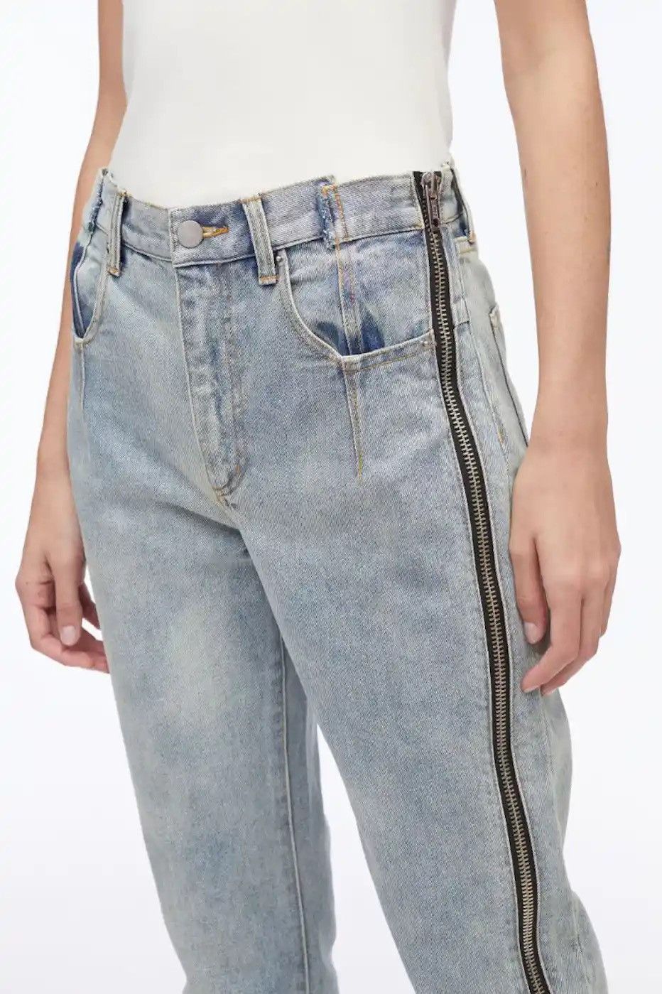 3.1 Phillip Lim 3.1 Phillip Lim Denim Jeans Zipper Rare Design Size 31" - 2 Thumbnail