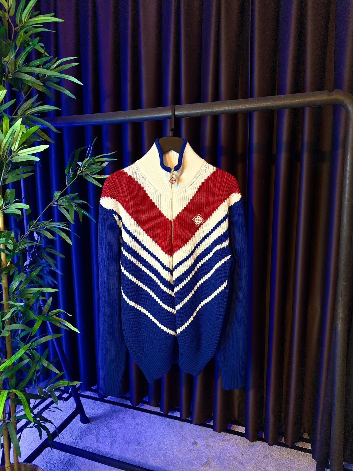 Casablanca Casablanca Chevron Zip Up Jumper Size US M / EU 48-50 / 2 - 1 Thumbnail
