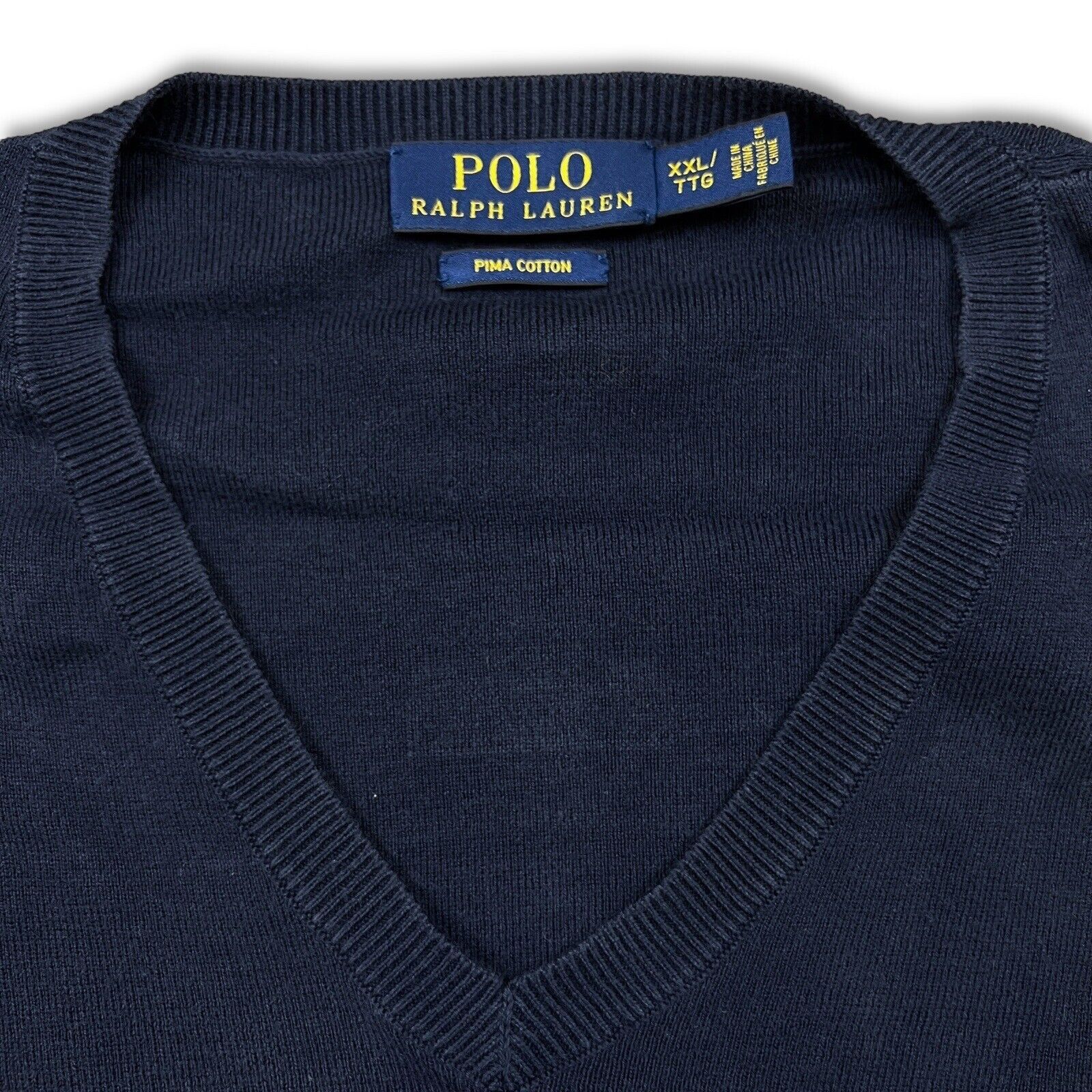 Polo Ralph Lauren × Vintage Polo Ralph Lauren Cardigan 2XL V Neck Pullover Sweatshirt Size US XXL / EU 58 / 5 - 4 Thumbnail