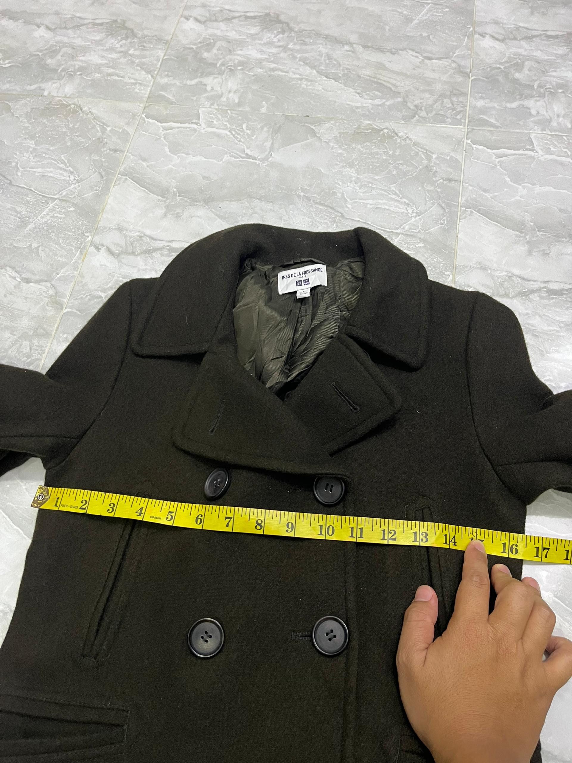 Uniqlo Uniqlo x Inès de la Fressange Wool Peacoat Olive S Size S / US 4 / IT 40 - 10 Thumbnail