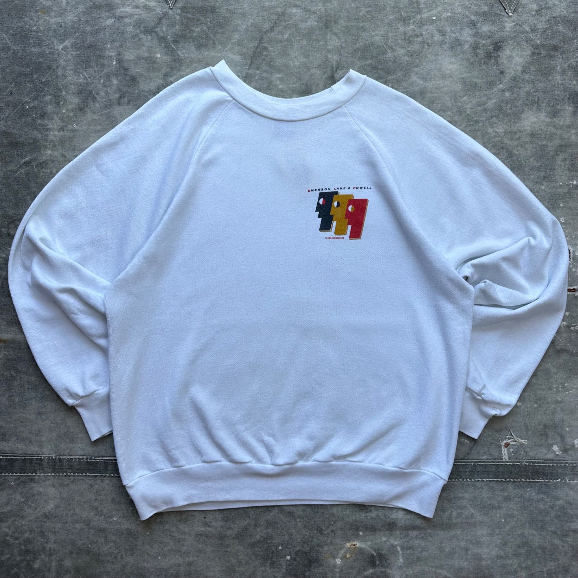 Vintage Vintage 1986 Emerson Lake & Powell Band Sweatshirt Size US L / EU 52-54 / 3 - 1 Thumbnail