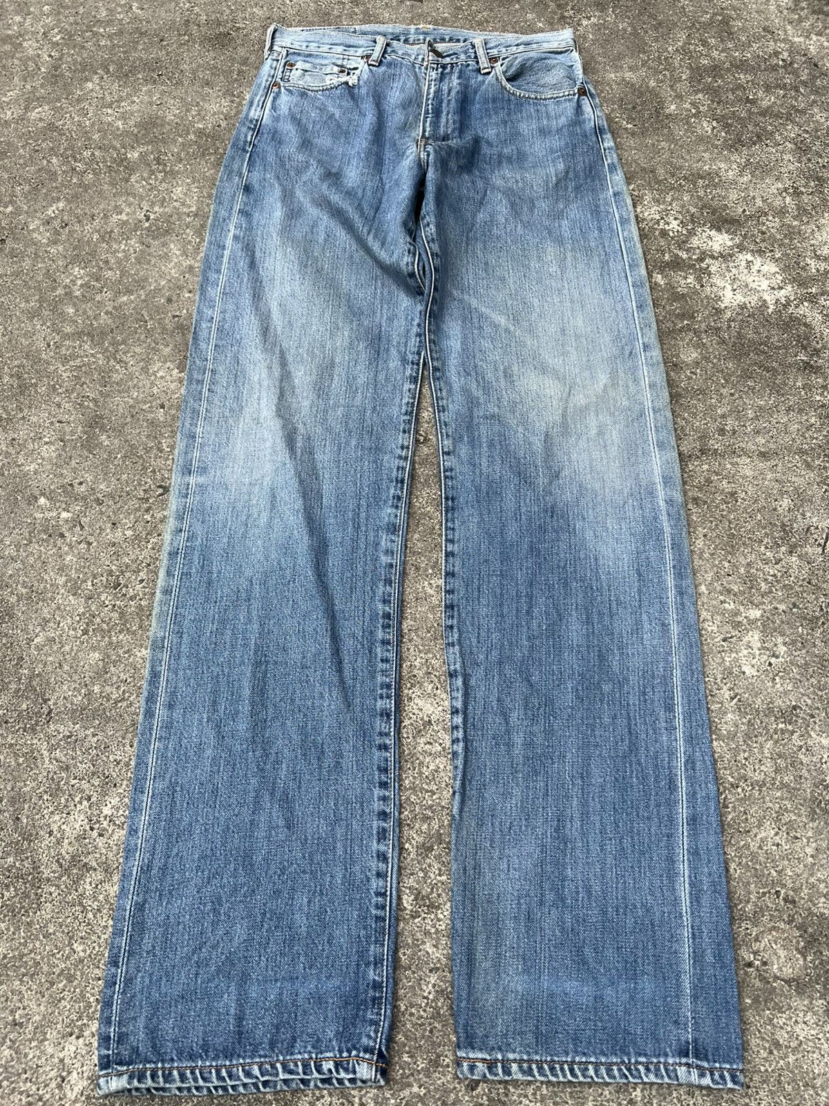 Levi's Vintage 90’s Levi’s 551Z Big E Selvedge Faded Jean Size US 30 / EU 46 - 1 Thumbnail