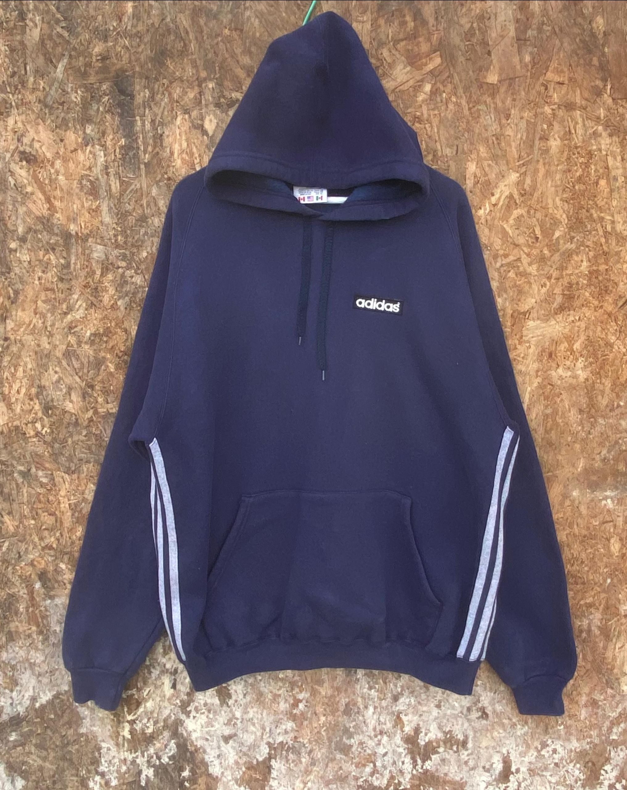 Adidas Vintage 90s Adidas Equipment Hoodies Size US XL / EU 56 / 4 - 1 Thumbnail