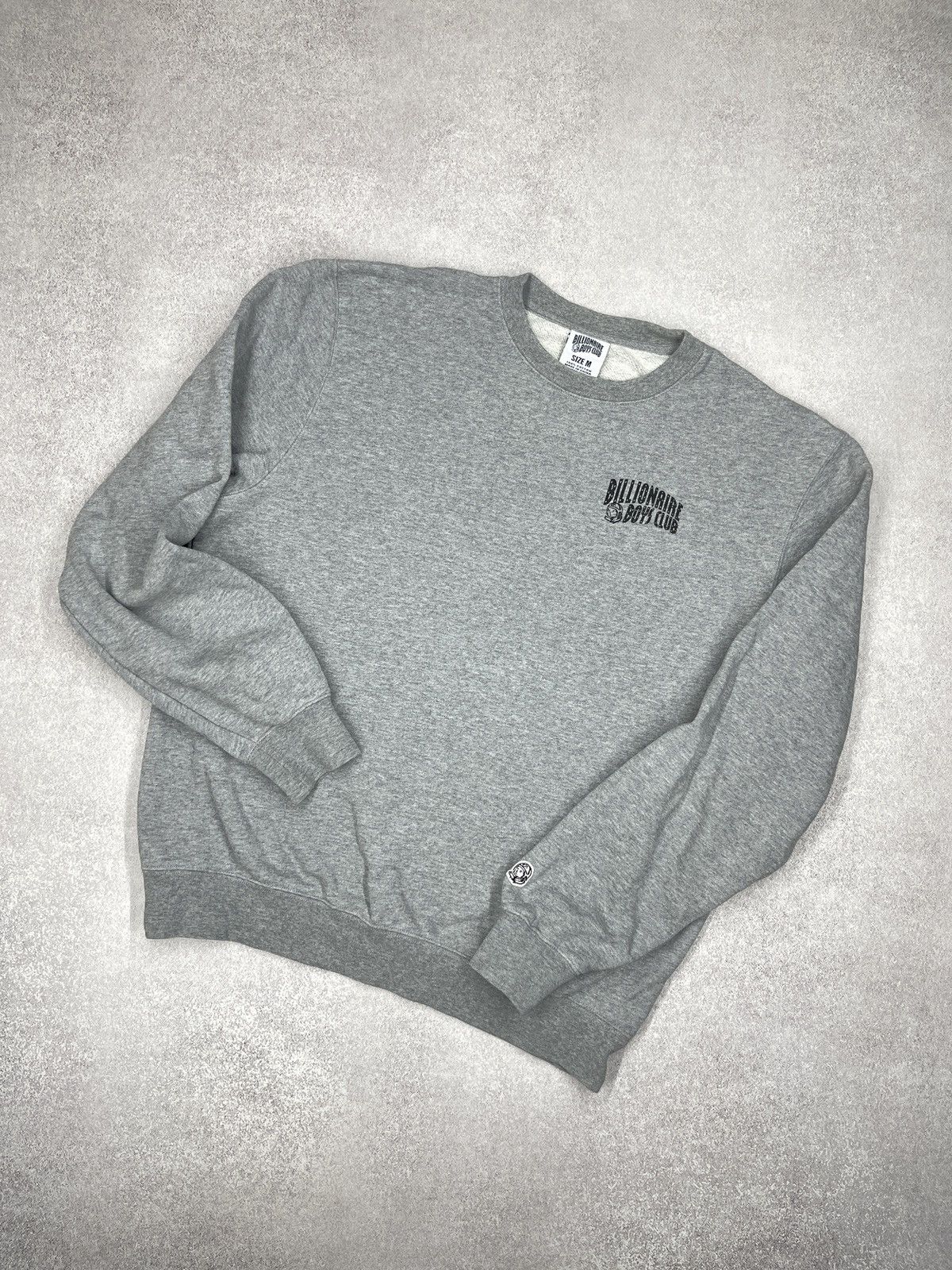 Mens Billionaire Boys Club Sweatshirt Grey Hype Cosmonaut
