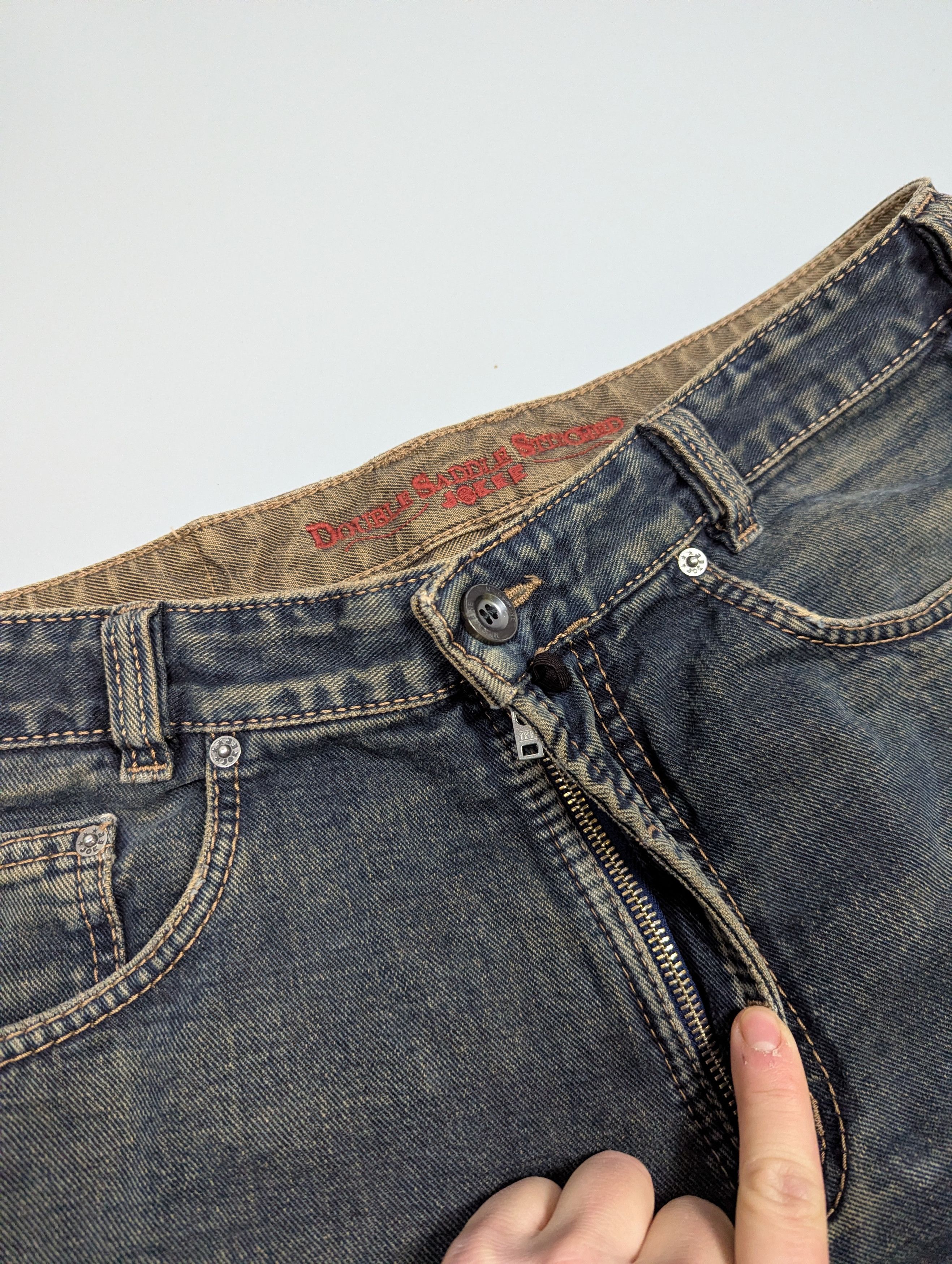 Vintage JOKER Vintage 90s Faded Distressed Straight Leg Jeans Size US 36 / EU 52 - 8 Thumbnail