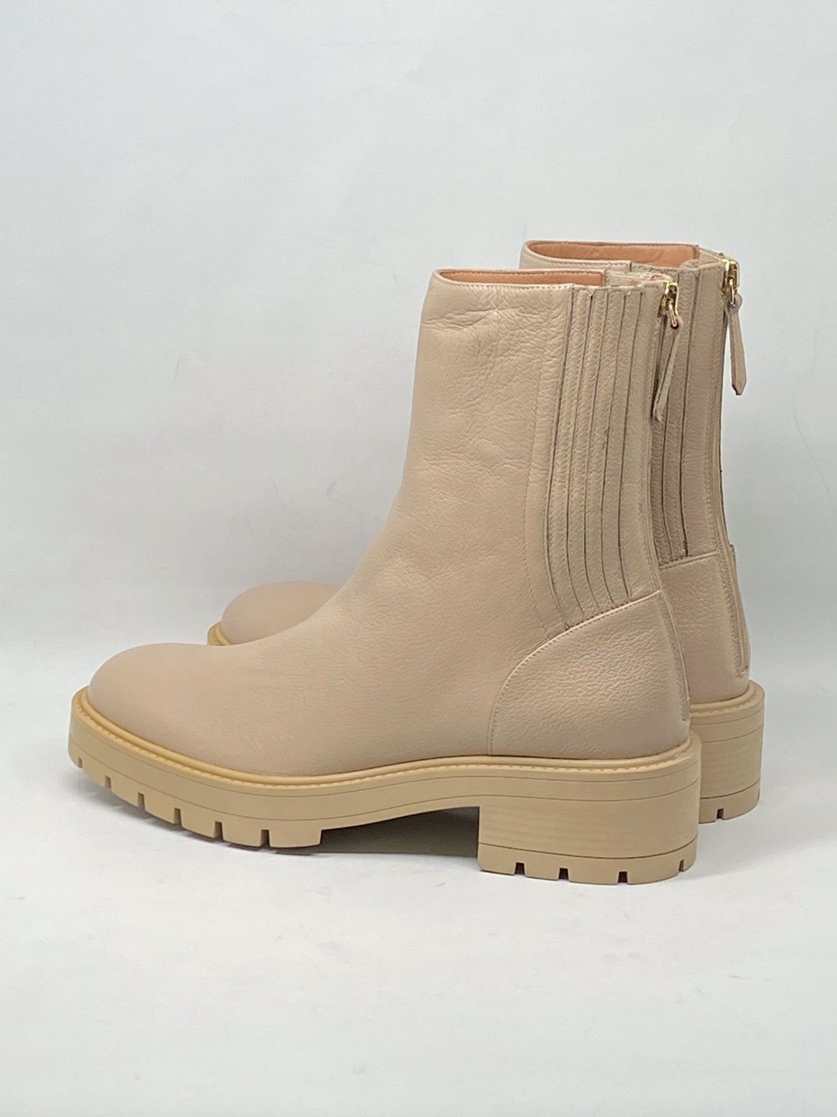 Aquazzura Aquazzura Saint Honore Leather Combat Booties size 40 Size US 10 / IT 40 - 8 Thumbnail