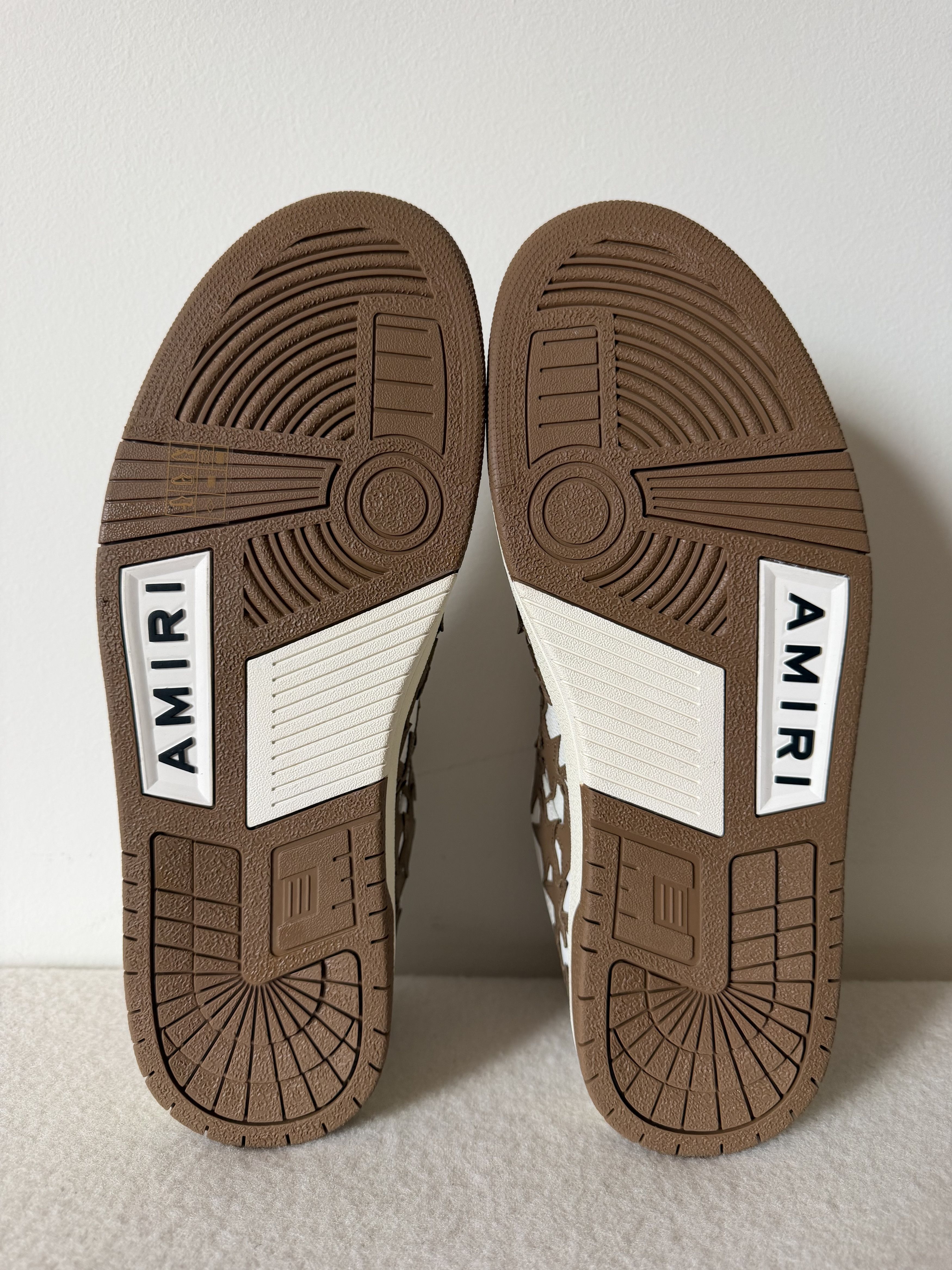 Amiri Amiri Stars Low Sneakers in White Brown Size US 12 / EU 45 - 6 Thumbnail