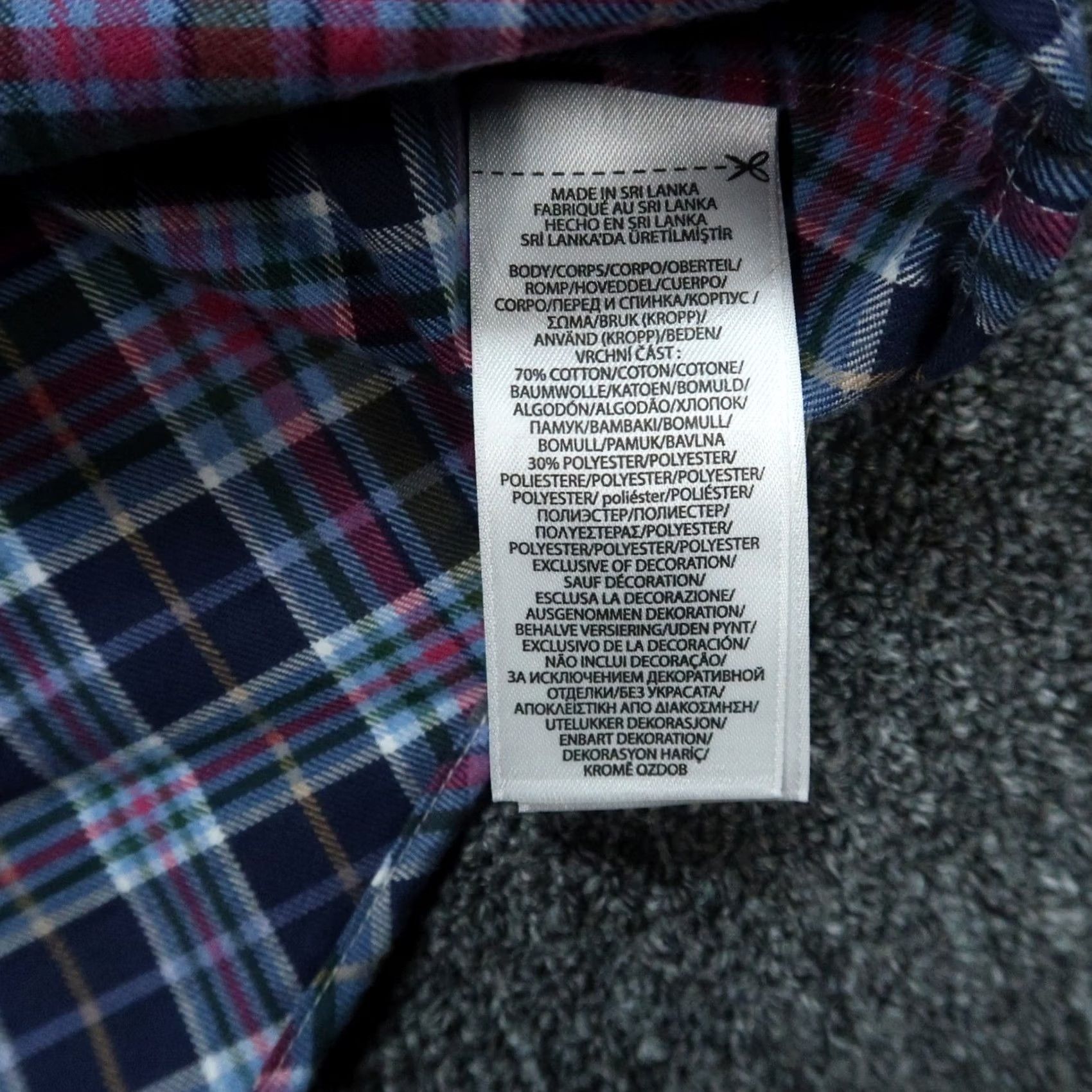 Polo Ralph Lauren Polo Ralph Lauren Shirt Men Large Blue Plaid Button-Up Cotton Polyester Tumbled Regular Fit Casual Mens Size US L / EU 52-54 / 3 - 4 Thumbnail
