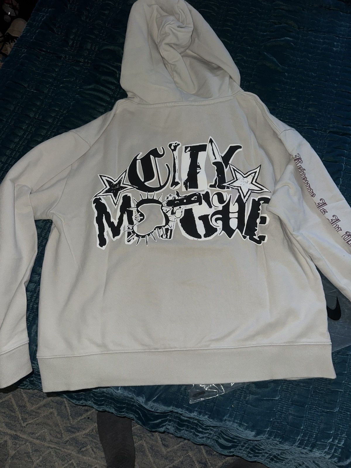 Revenge Arch Logo Claw Hoodie Cement/Red Size US M / EU 48-50 / 2 - 2 Thumbnail