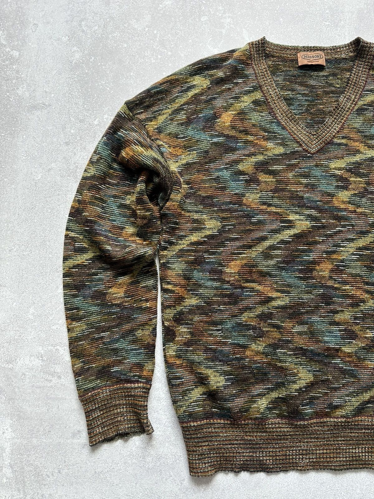 Missoni mens vintage missoni sweater made in Italy Size US L / EU 52-54 / 3 - 2 Thumbnail