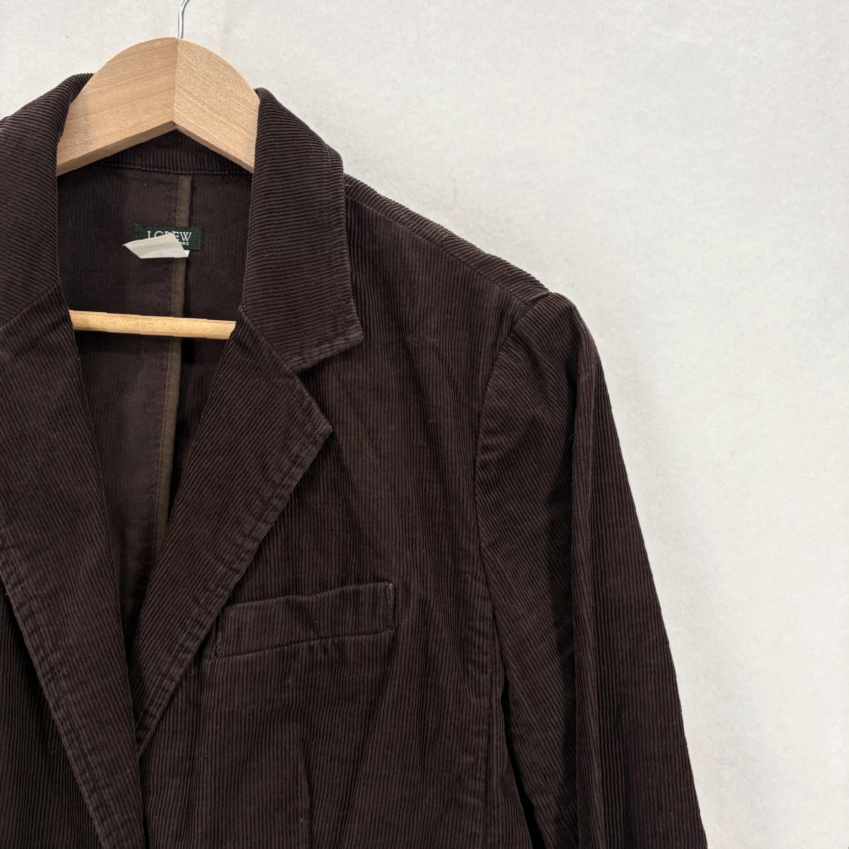 J.Crew VINTAGE J.CREW Blazer Womens 8 Corduroy Button Front Brown Short Jacket Casual Business Size M / US 6-8 / IT 42-44 - 2 Thumbnail