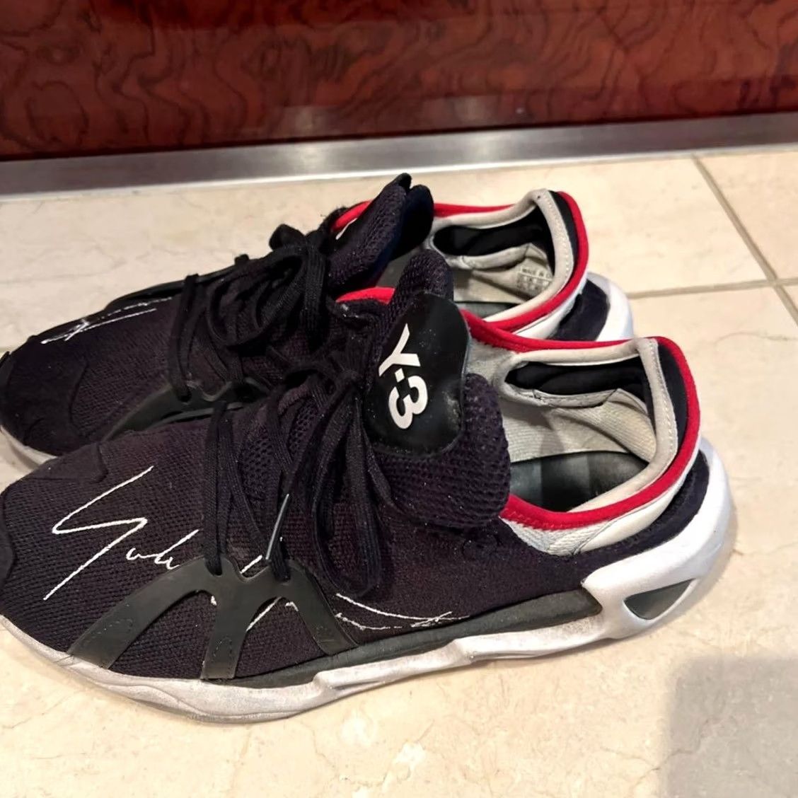 Y-3 Y-3 Sneaker Men 7.5US Black Collaboration Yohji Yamamoto JPN Ori S-97 Ef2627 Size US 8 / EU 41 - 3 Thumbnail