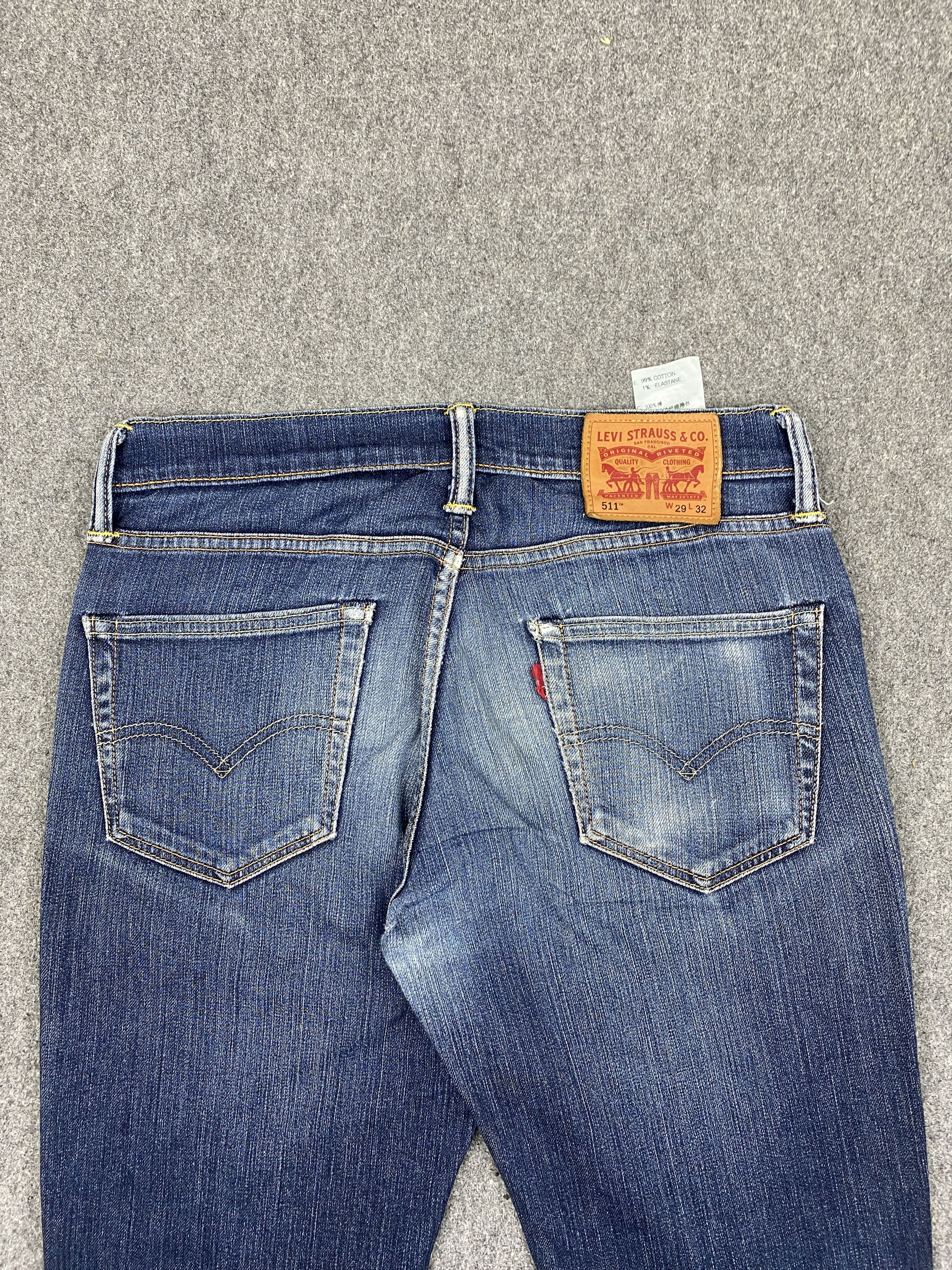 Levi's Vintage Levi's 511 Slim Fit Faded Blue Jeans DJ0010Z Size US 30 / EU 46 - 4 Thumbnail
