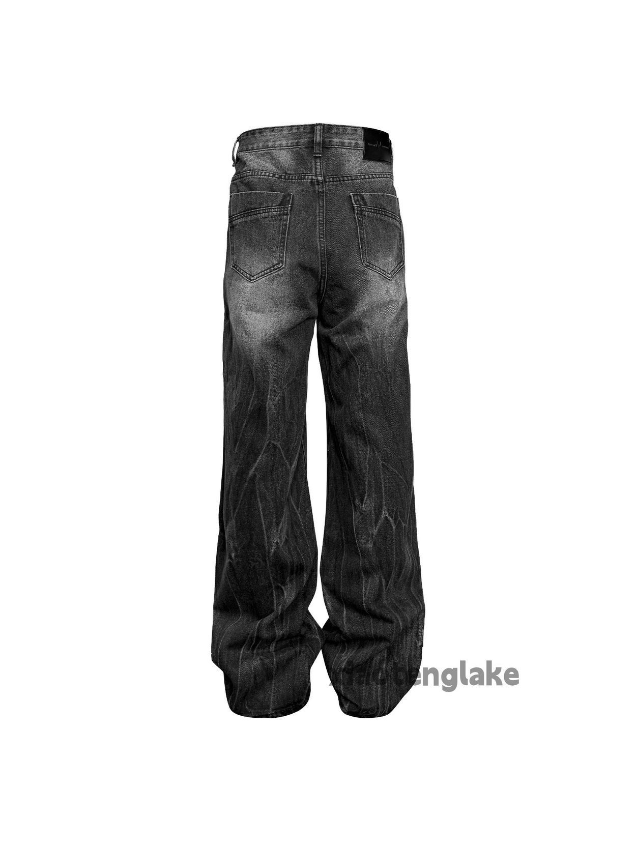 Vintage Washed faded loose baggy skate hiphop cargo jeans Size US 30 / EU 46 - 5 Thumbnail