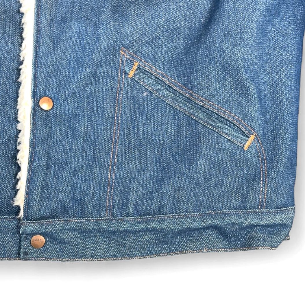 Wrangler VINTAGE Wrangler Jacket Adult XL Blue Denim Sherpa Coat 70s USA Size US XL / EU 56 / 4 - 6 Thumbnail