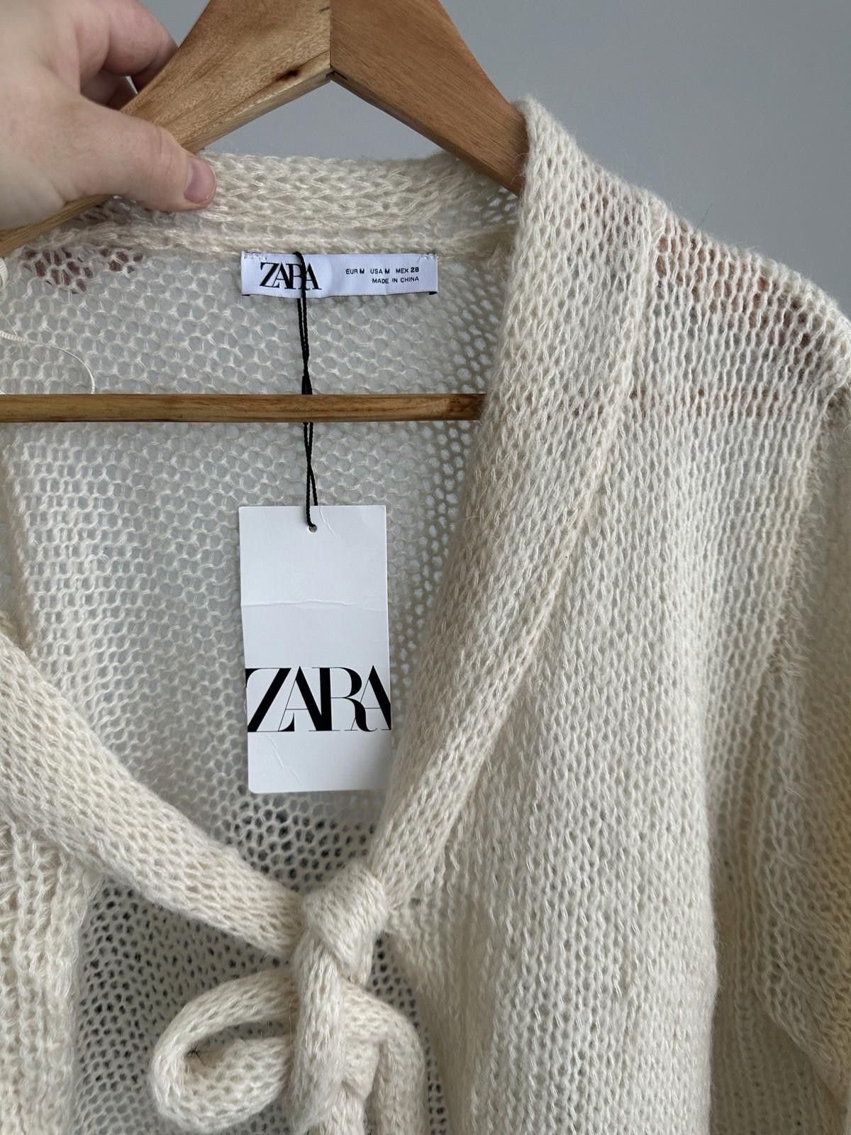 Zara Zara Cardigan With ruffled Sleeves Size L Size L / US 10 / IT 46 - 2 Thumbnail