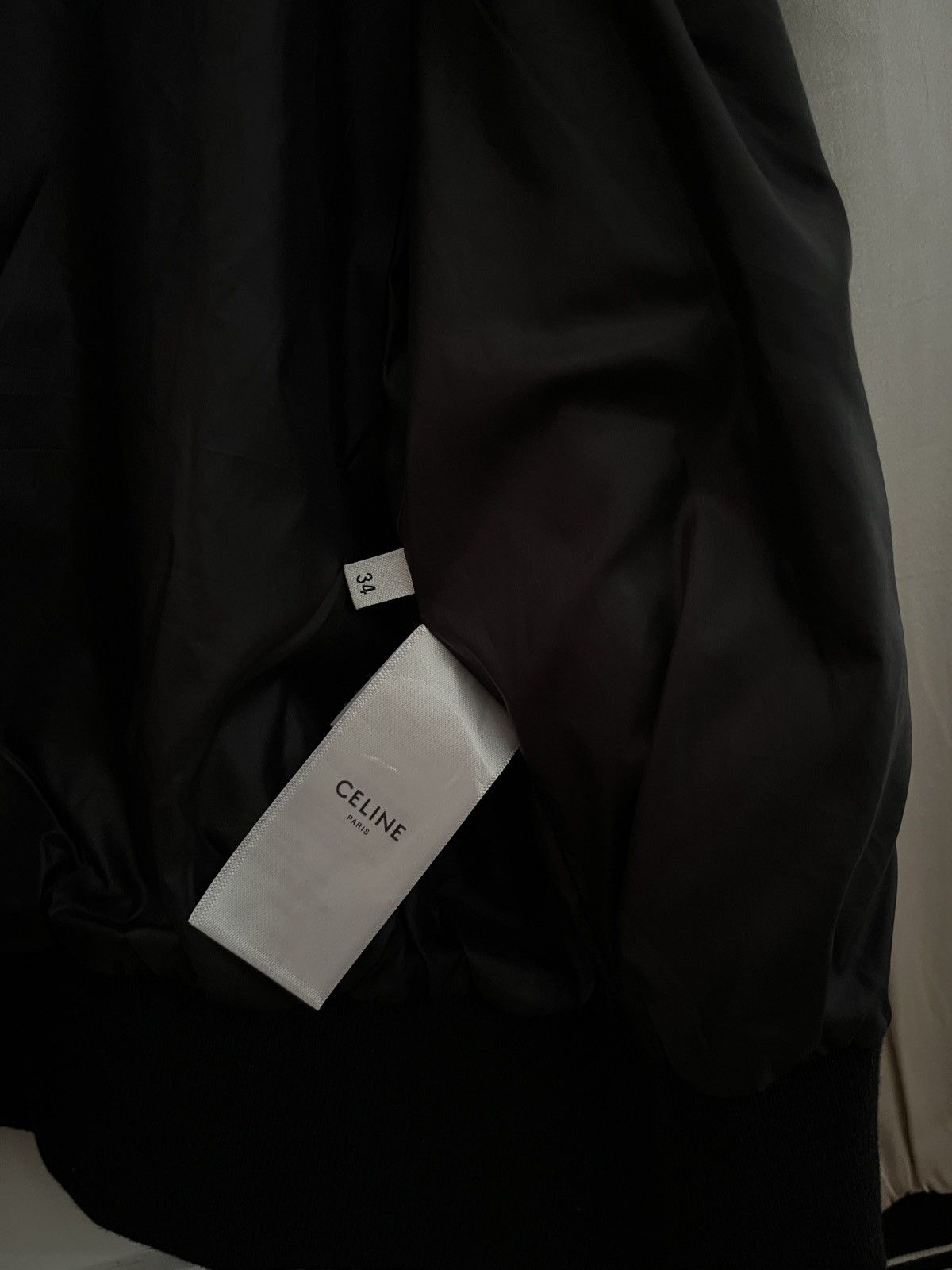 Celine Celine Studded Logo Satin Varsity Jacket Hedi Slimane Era Size US S / EU 44-46 / 1 - 10 Thumbnail