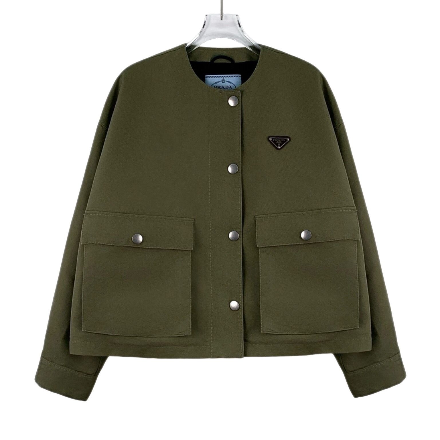Prada Prada Recycled Nylon Blue Triangle Logo L Jacket Mint | Grailed